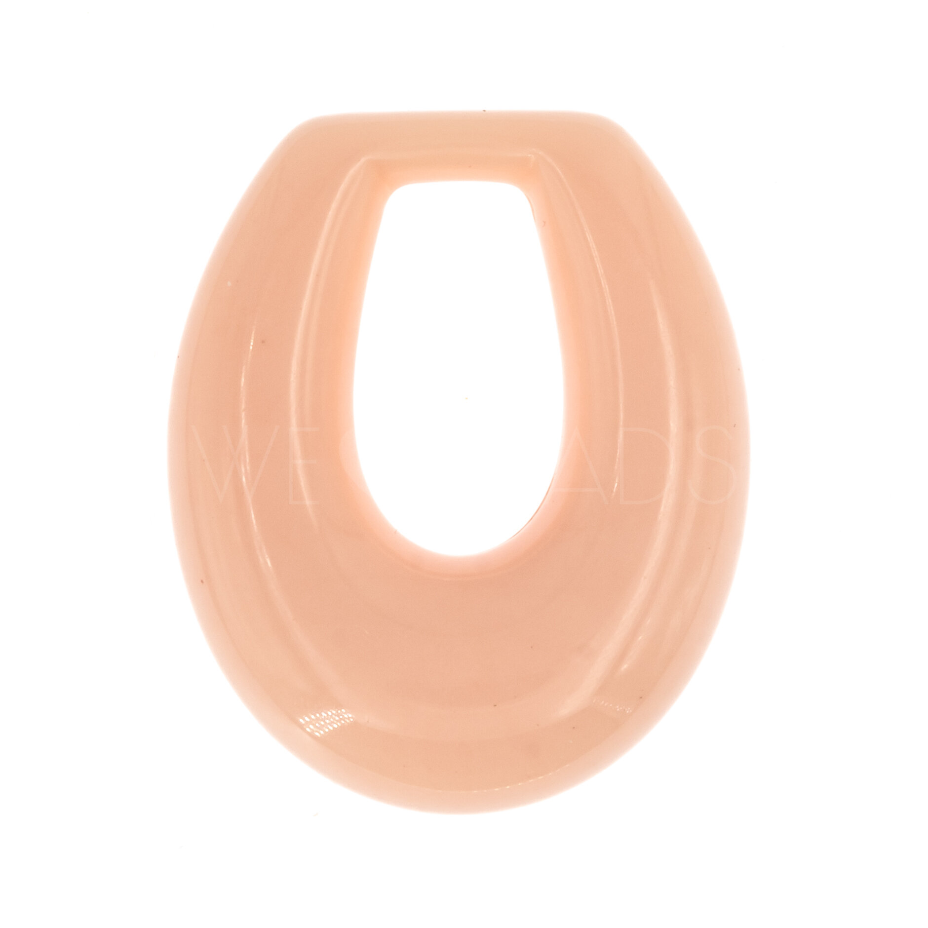 35x26 Anhänger Elypse in muschelrosa