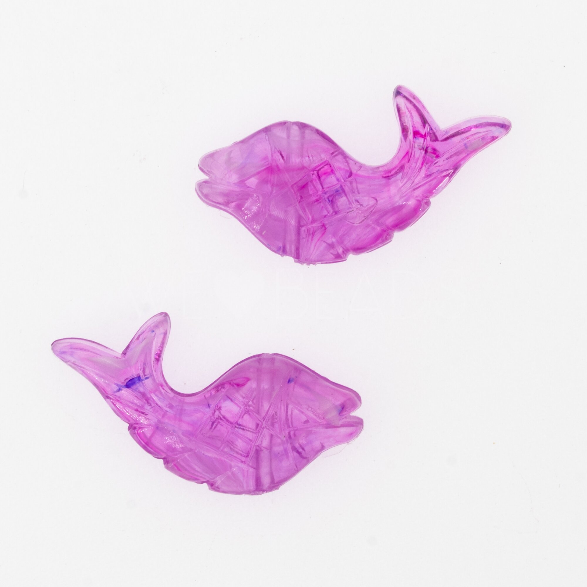 30x15 Fisch Beads in purple violett