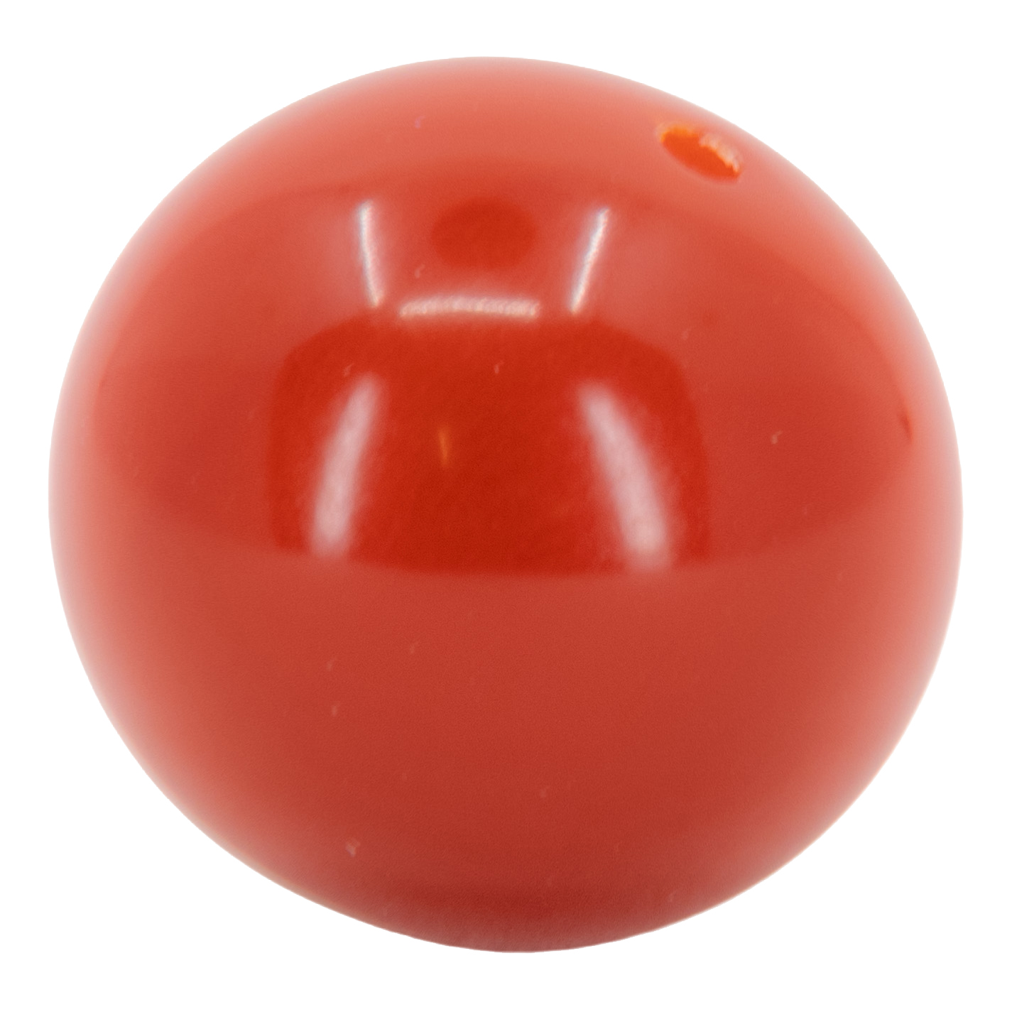 18mm Roundbead in blood orange Opaque