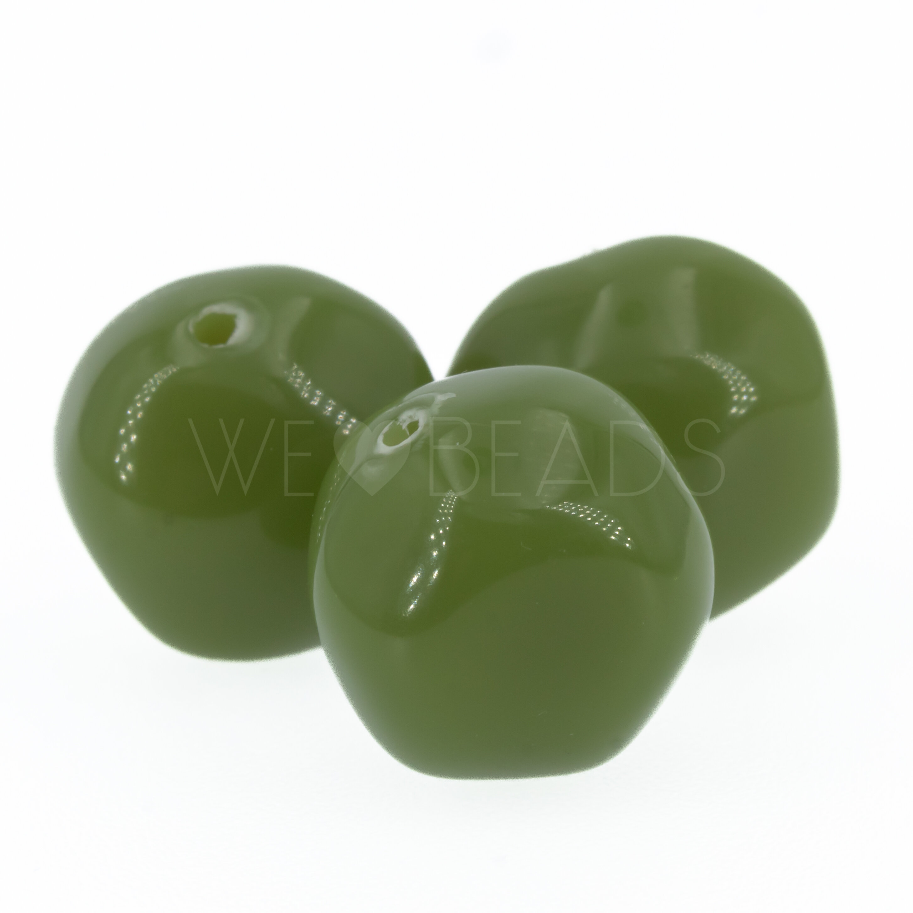 15mm baroque Beads- khaki  Opal