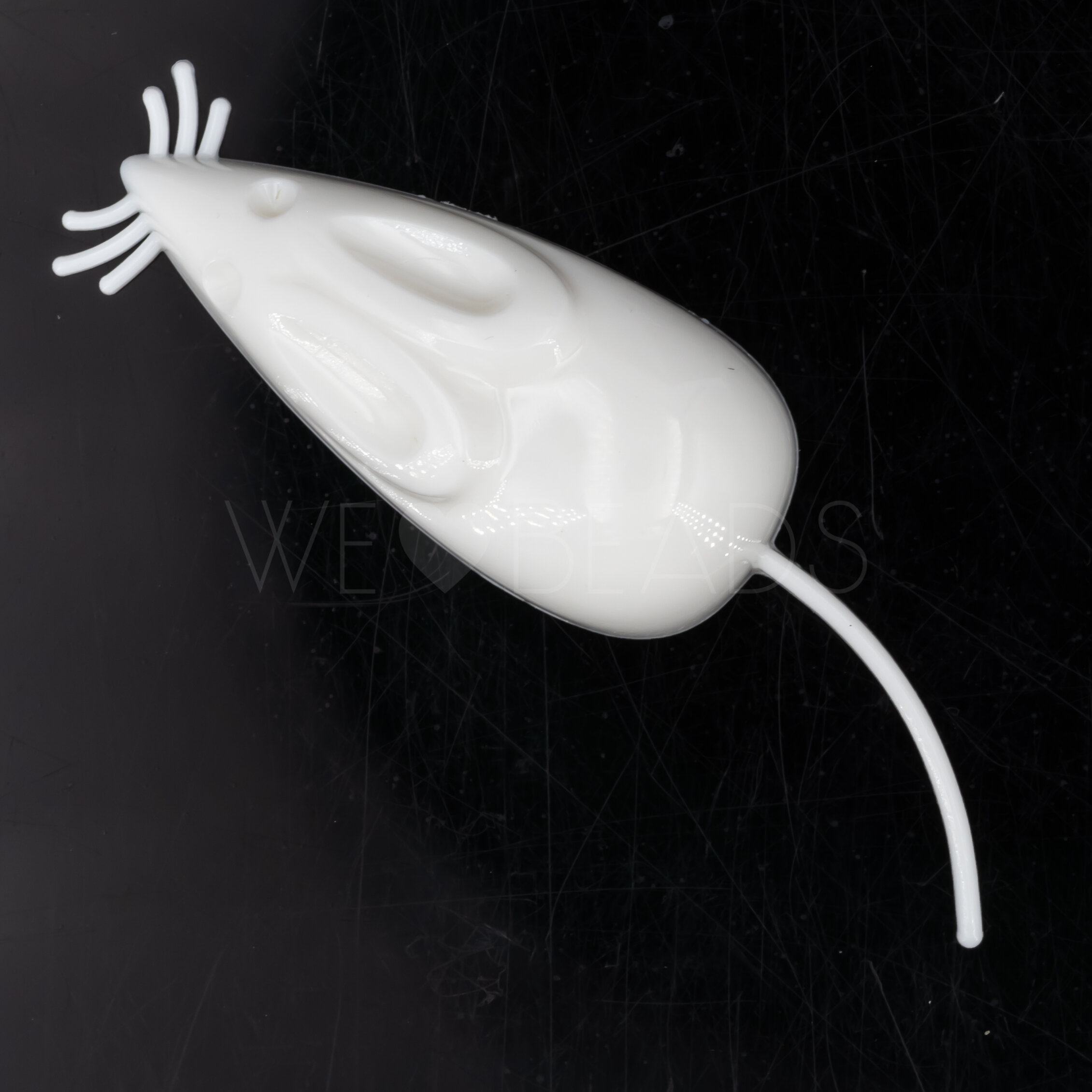 48mm Maus Cabochon in weiß