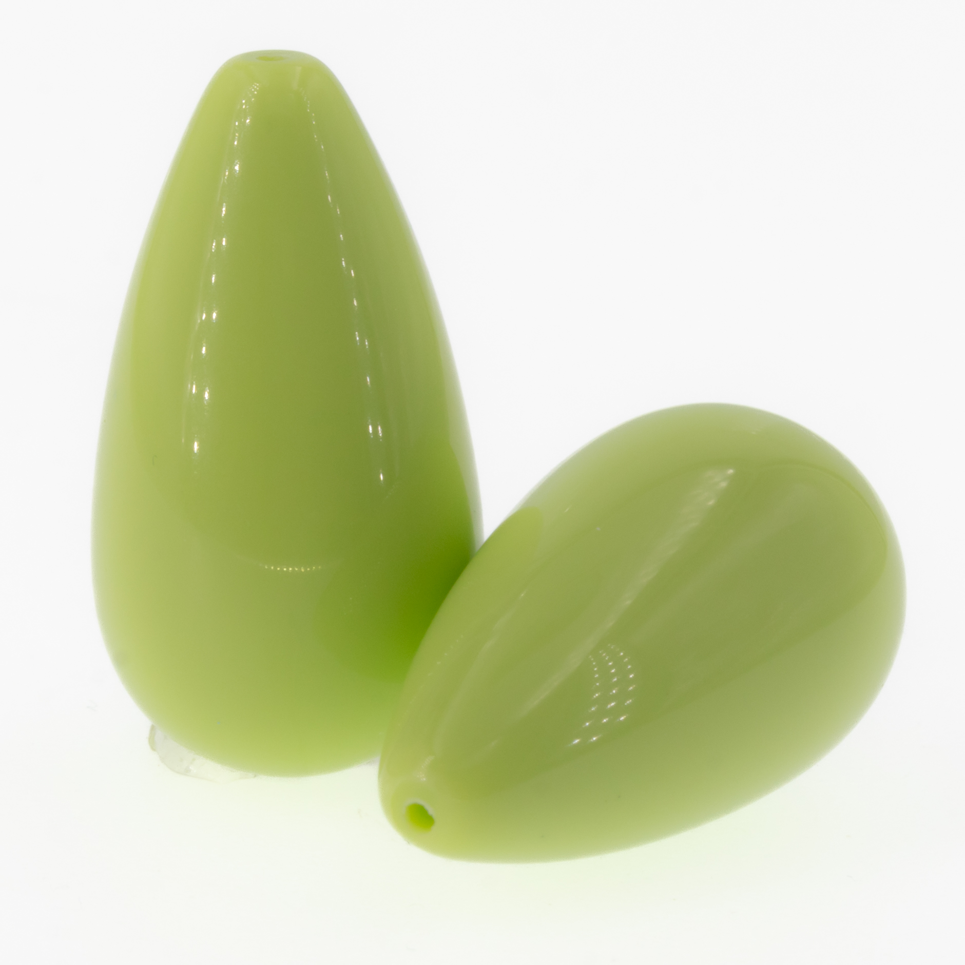 26x14 Tropfen perle in apfelgrün 