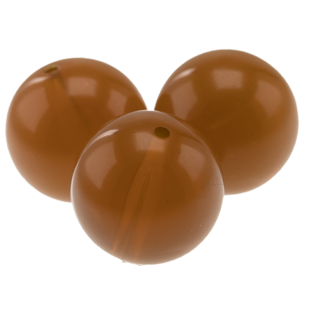 12mm Roundbead in chipmunk brown Opal