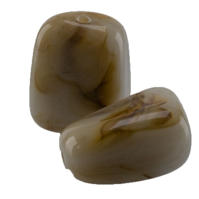 18mm Zahn {Artikel Art} - Rehbraun Marmor