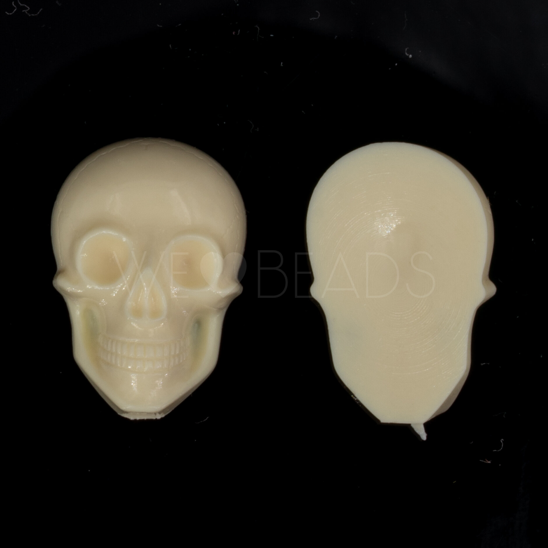 20x14 Cabochon Totenkopf in elfenbein