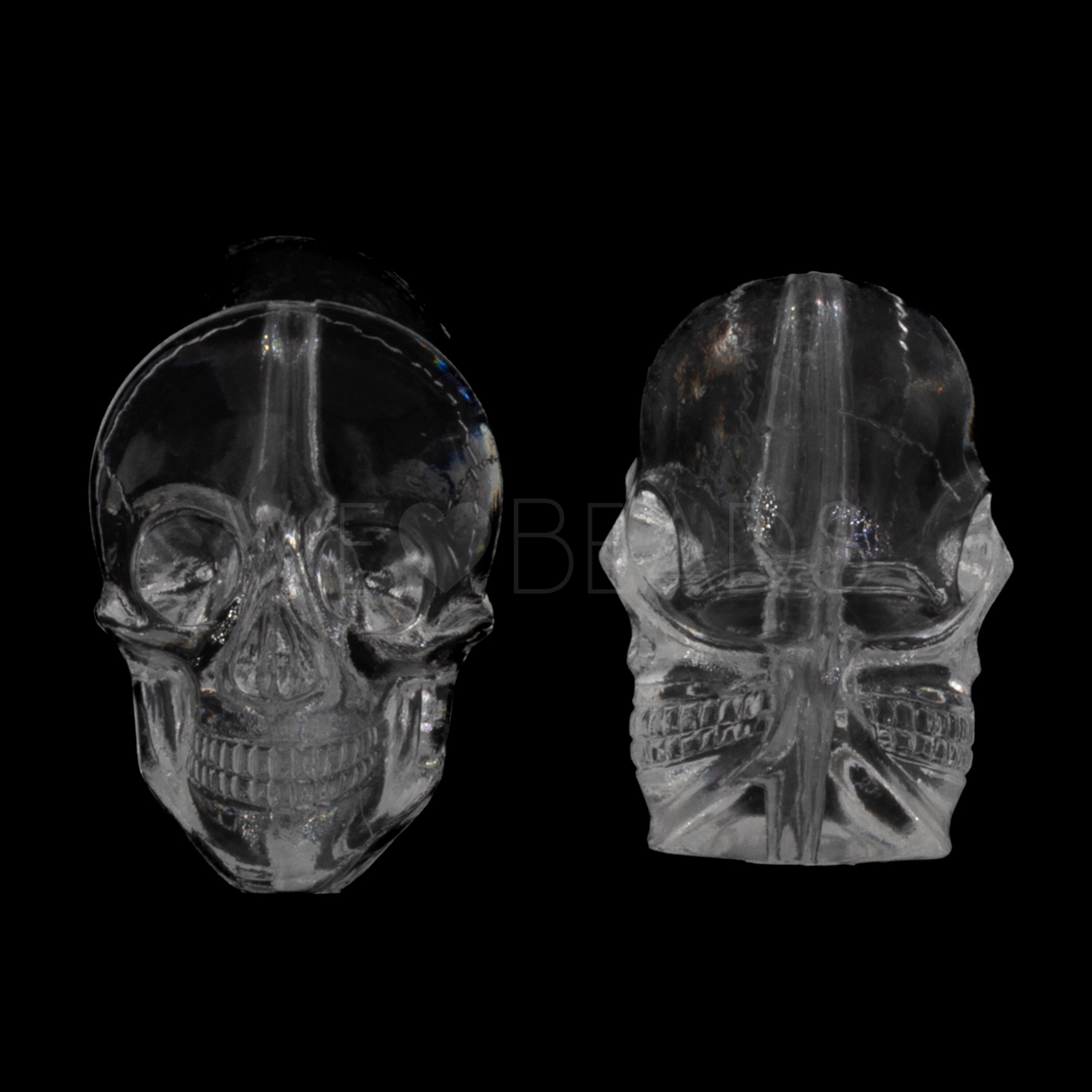 20x14 Totenkopf Perle in Kristall