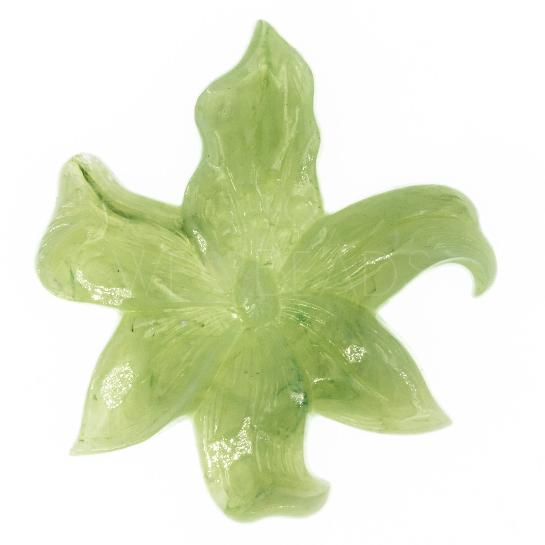 49mm Flower Cabochon in jade