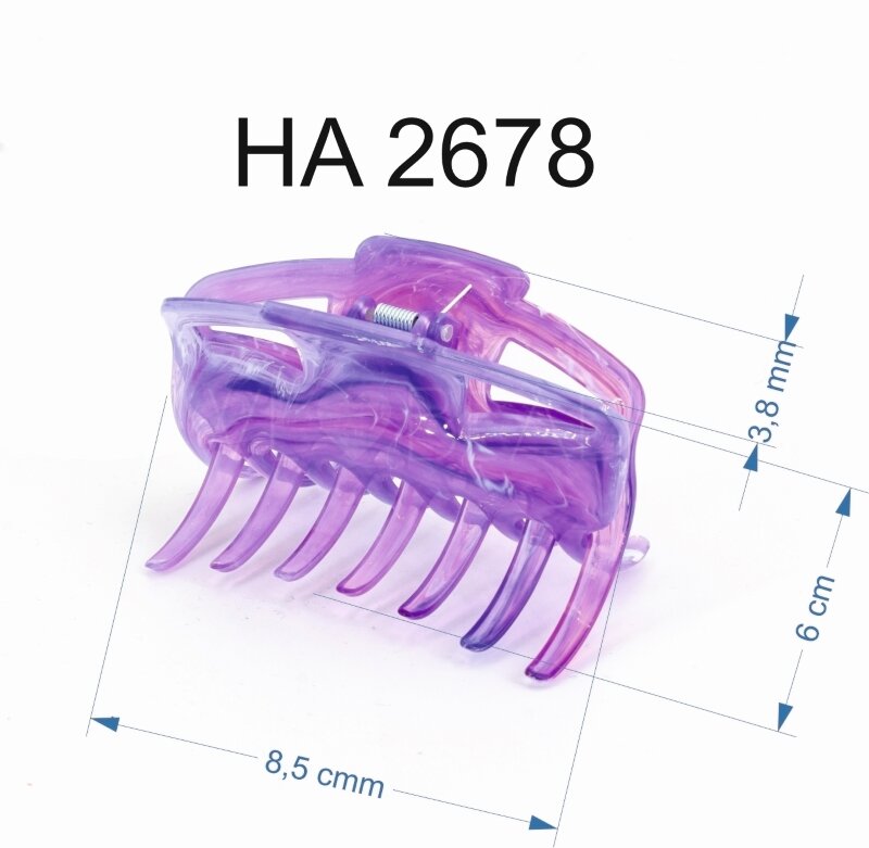 Hair Clip in silver in medium