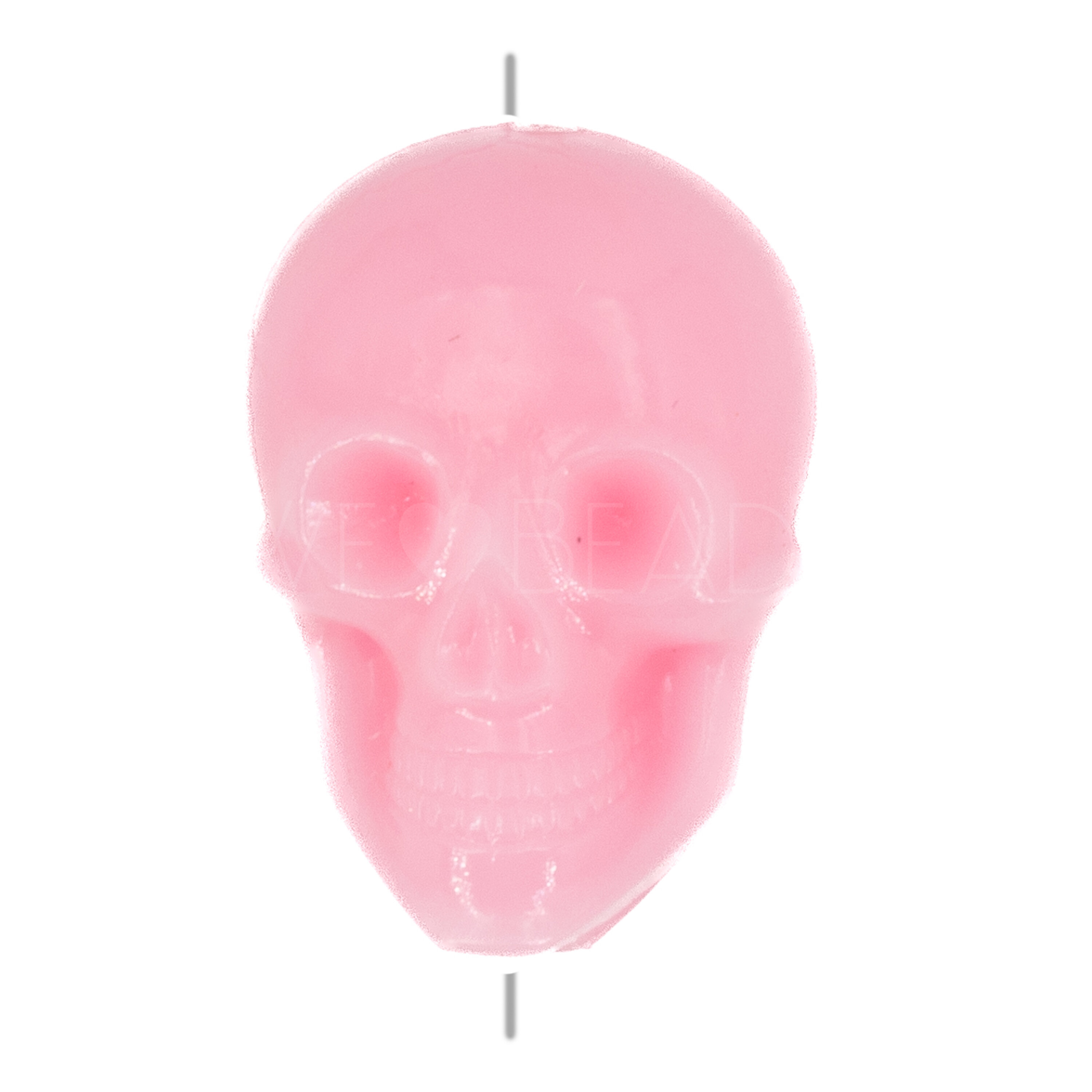 20x14 Totenkopf Perle in kirschblüten pink