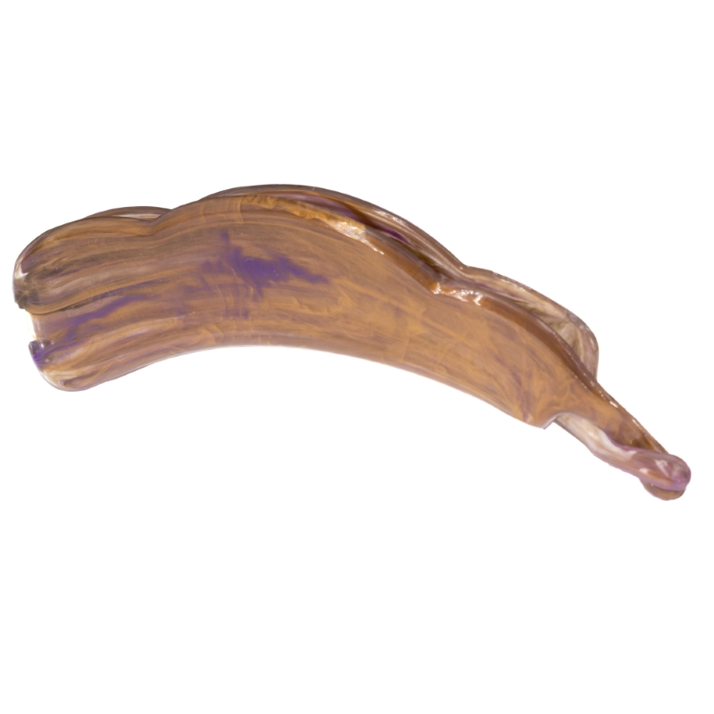 13cm Bananenspange in violett gold , Large