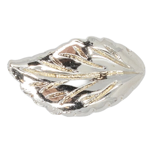 15mm Blatt Perle in silber