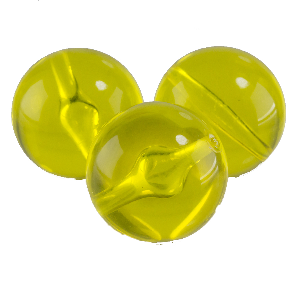 20mm Roundbead in yellow Translucent