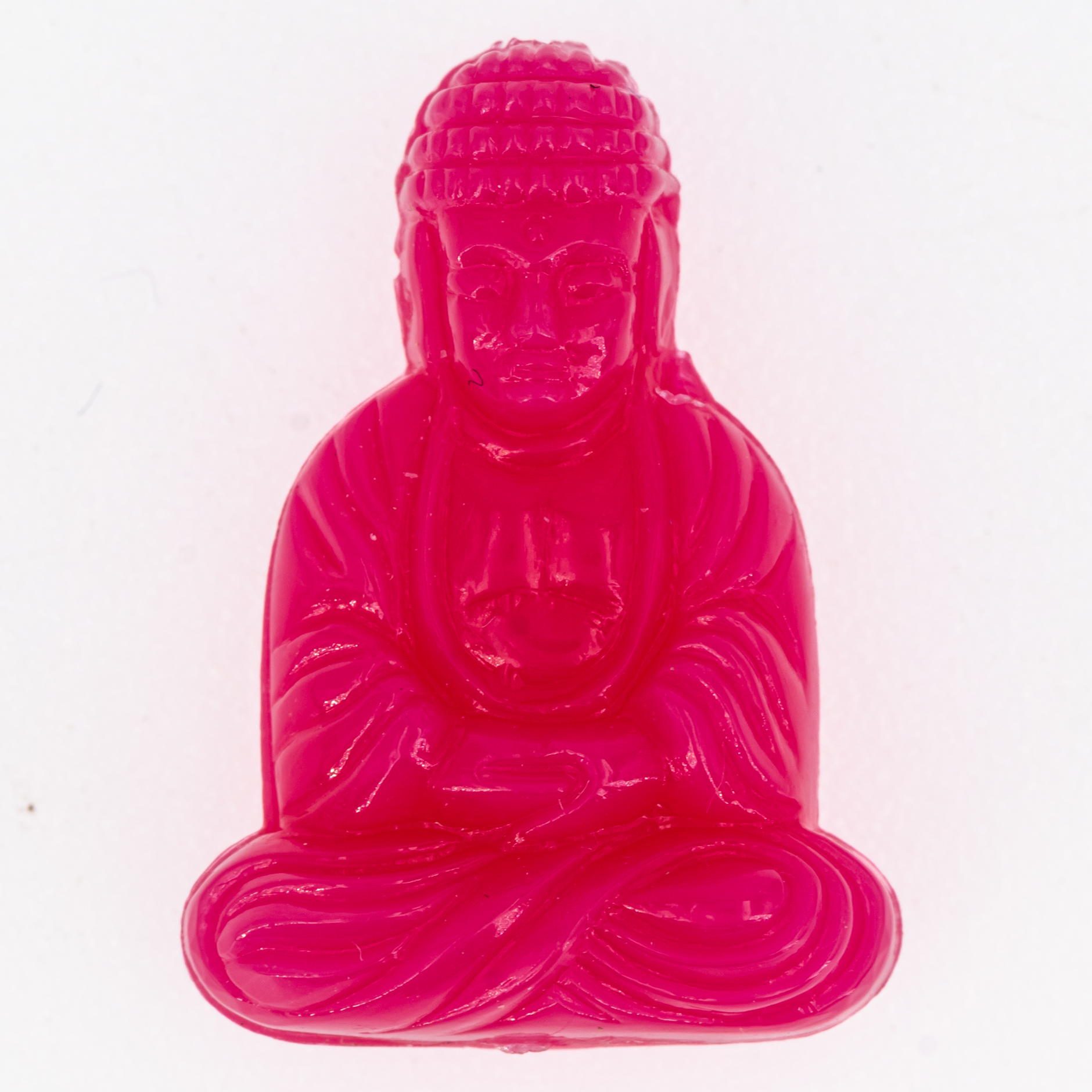 25x18 Buddha-Perle sitzend in pink Satt