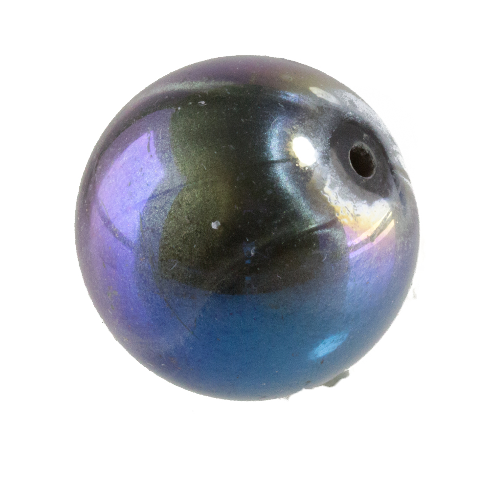 20mm Rundperle in  silberbasis AB Seide