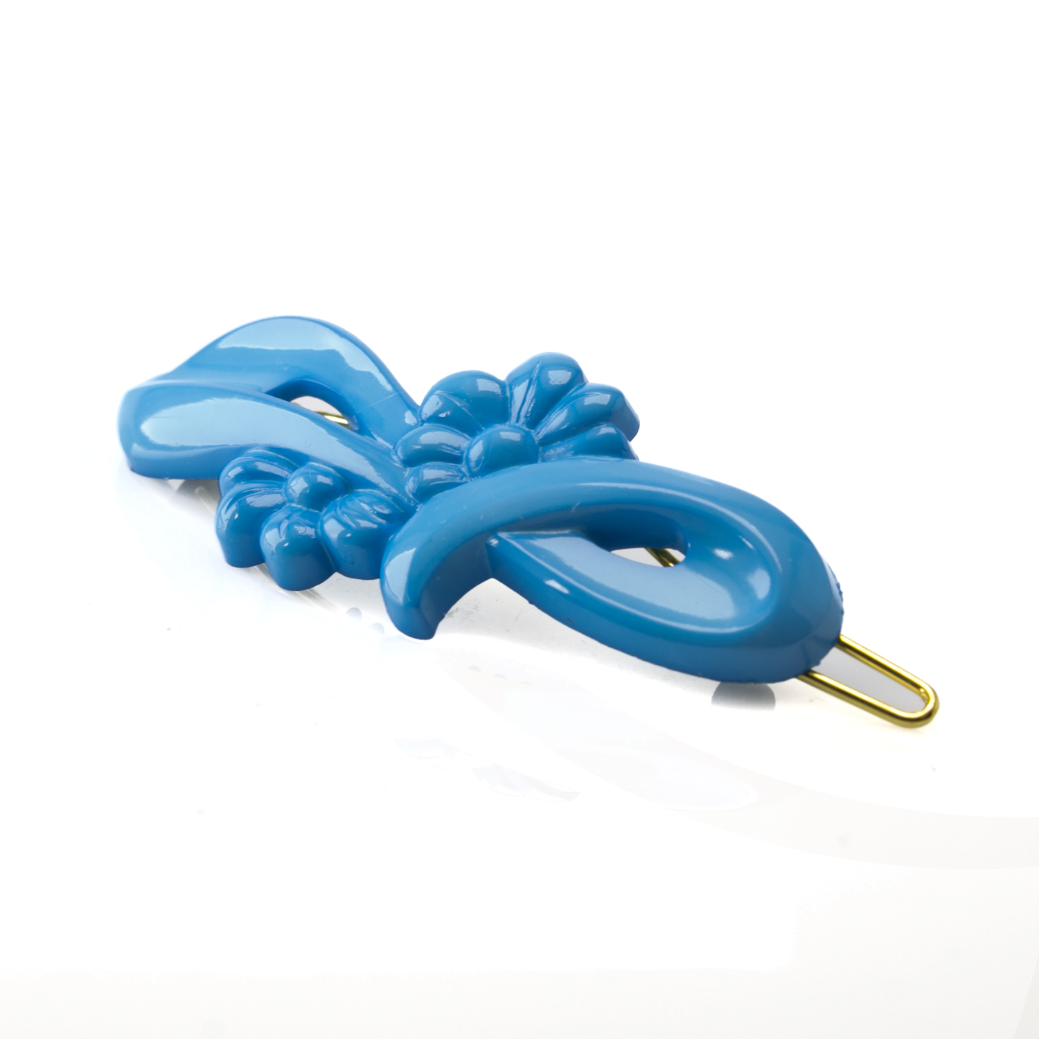 Dratspange in vintage blau Satt, klein