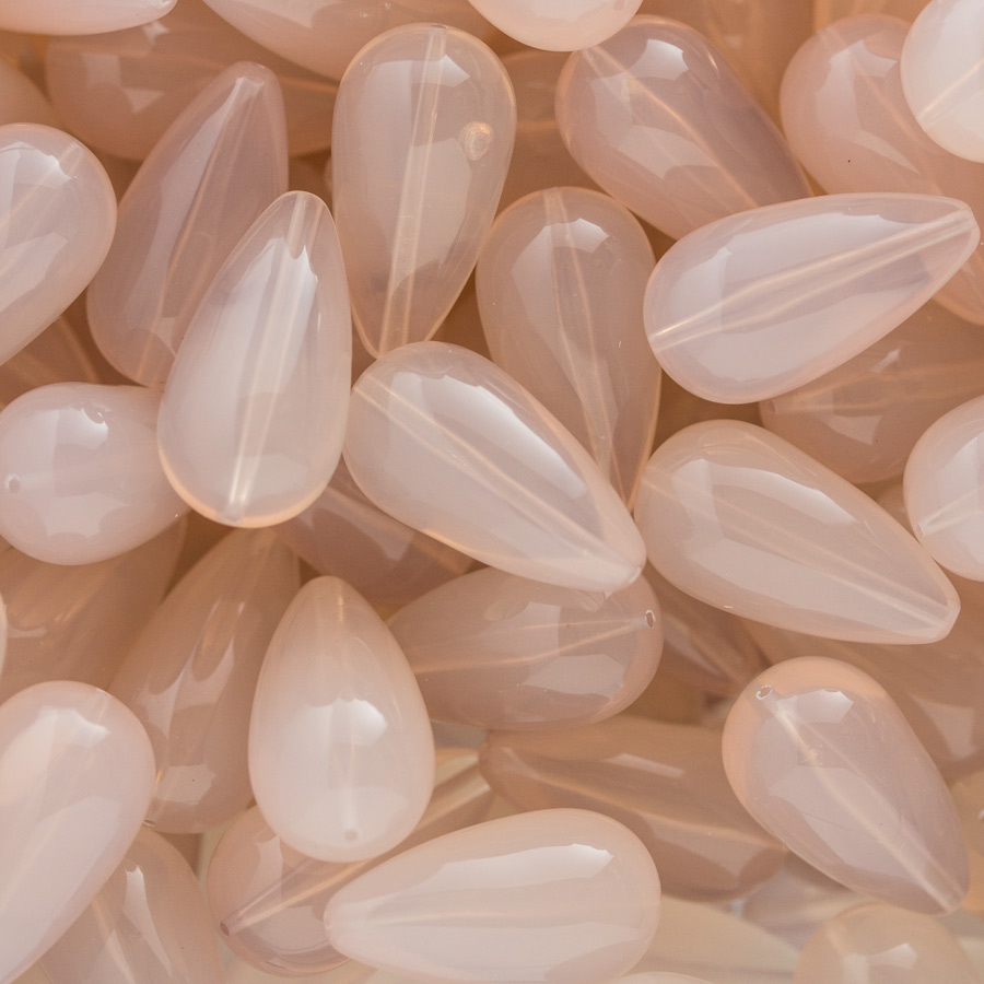 26x14 Drop Bead - angelskin Opal