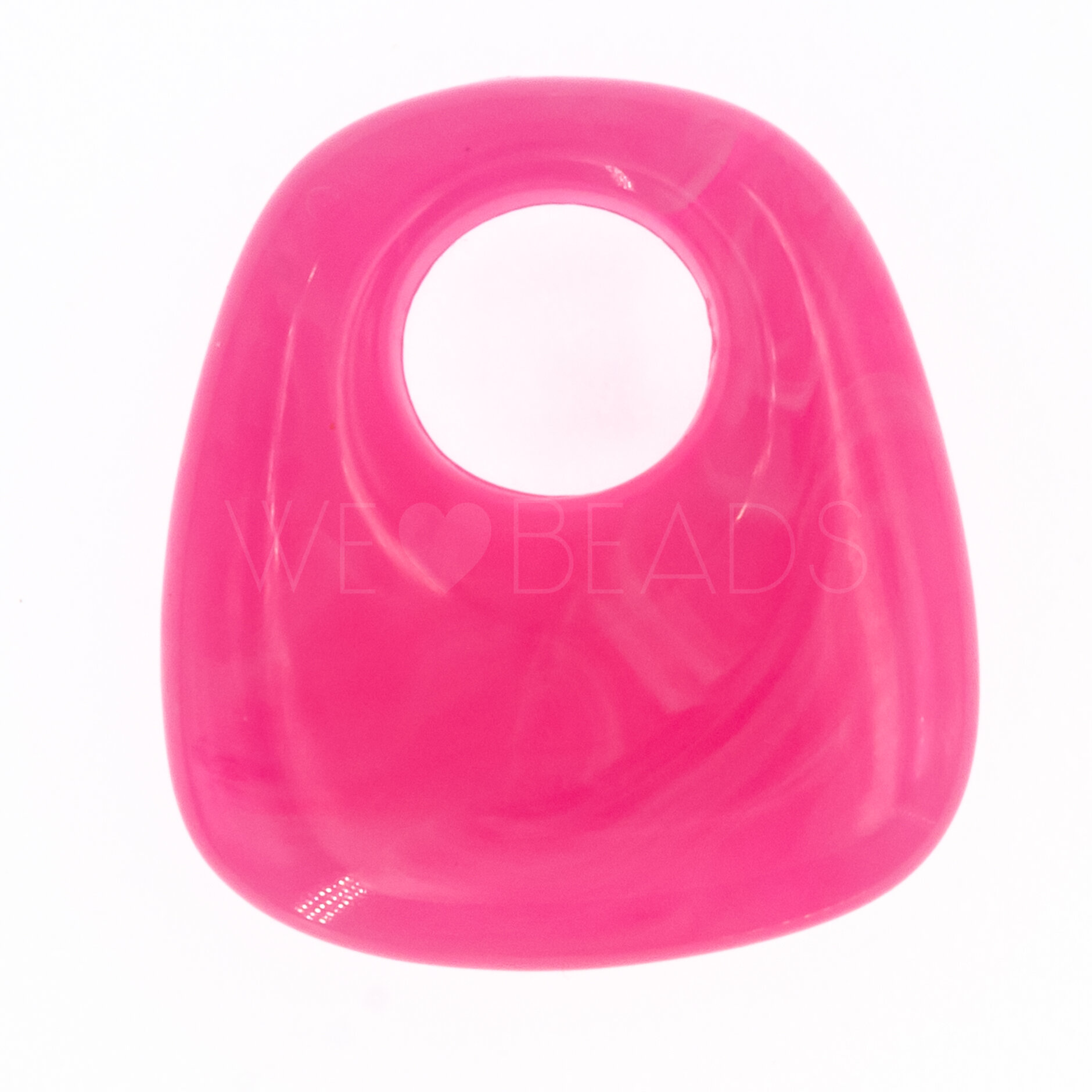 23x21 Trapezium Charm in pink