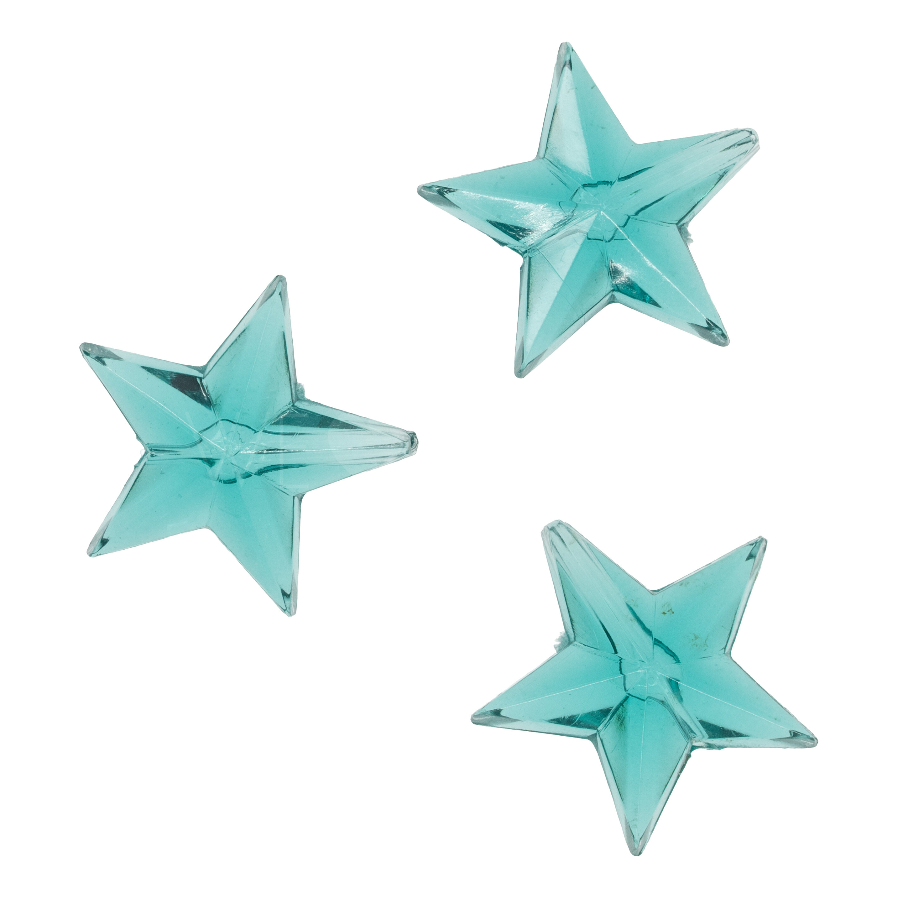 14mm Star Beads in Pacific blue