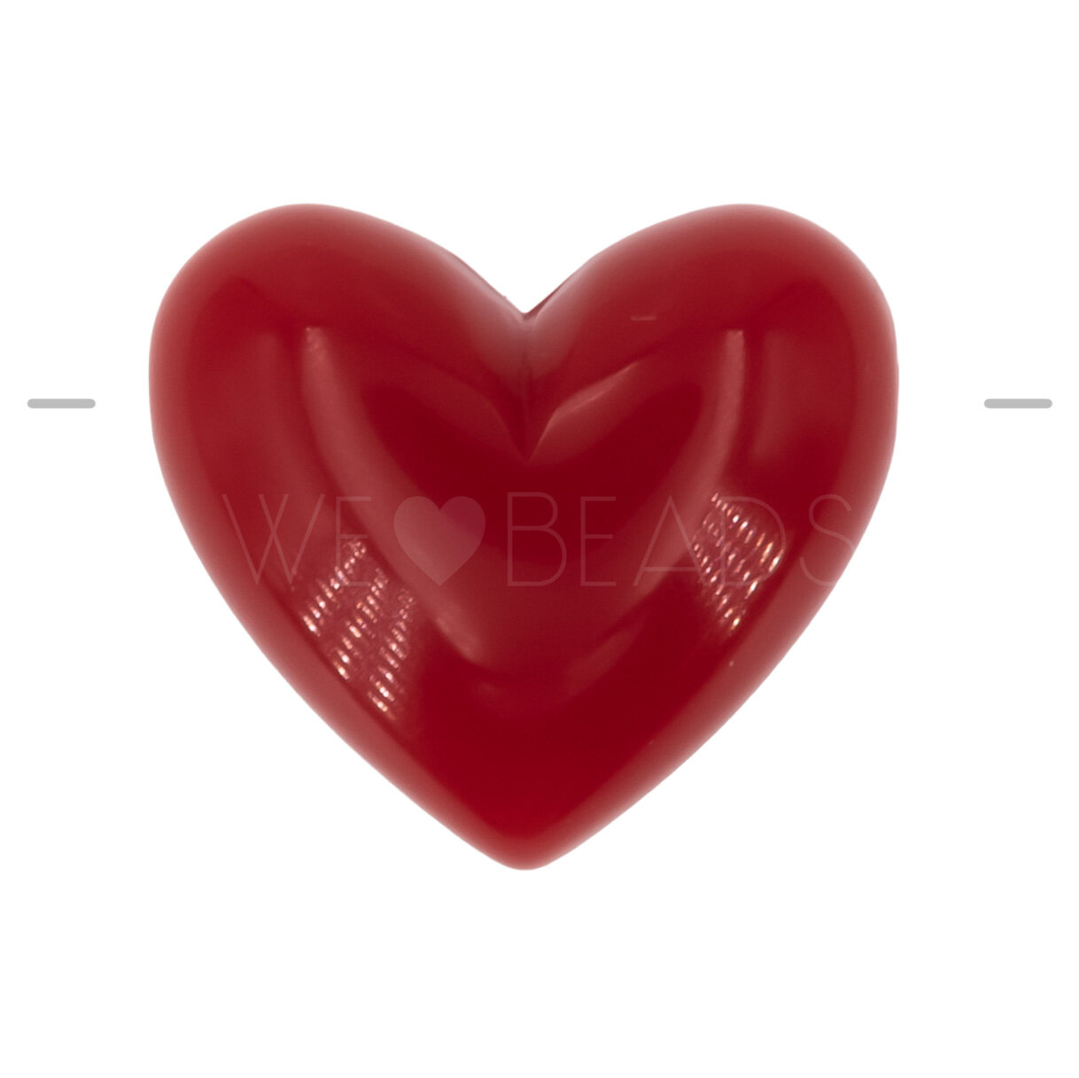 18mm Heart Beads in