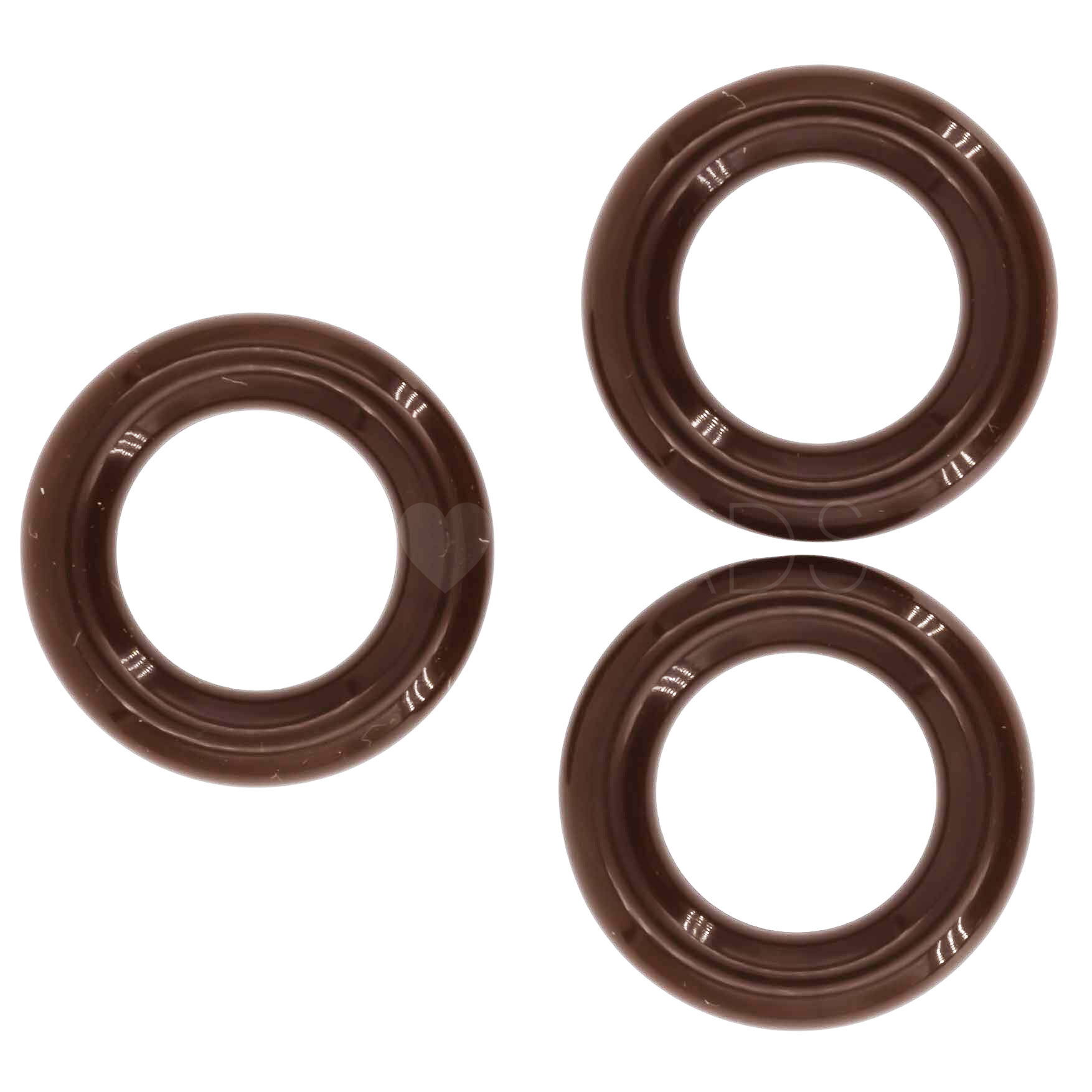 21mm Ring in Mahagoni Braun