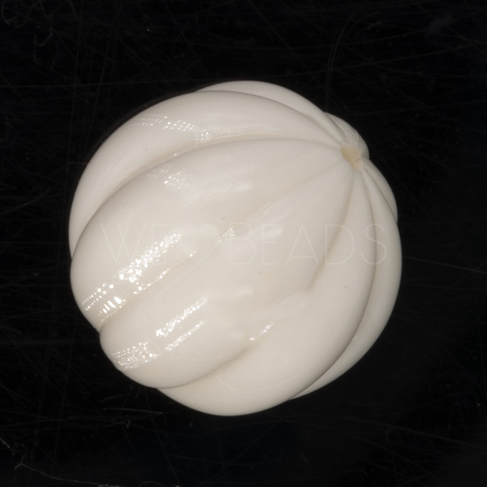 12mm Perle Rund in puder weiß