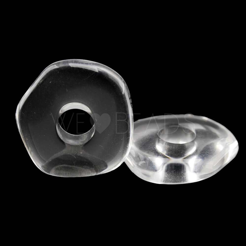 20mm Donut Beads in crystal