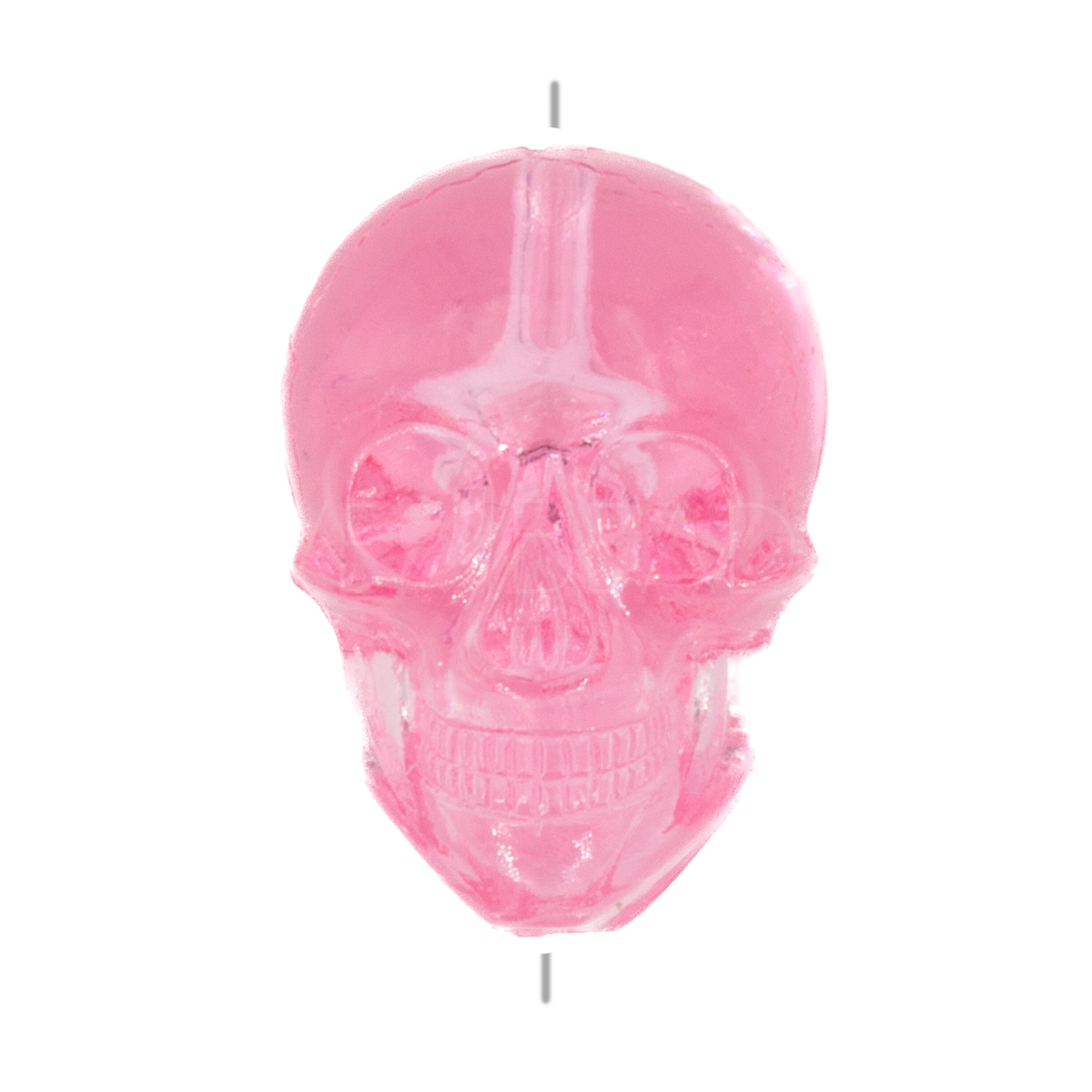 20x14 Totenkopf Perle in pink