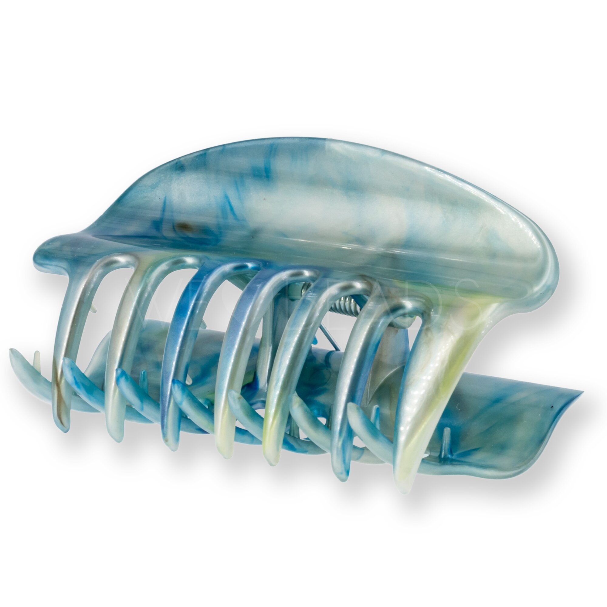 Haarklammer in Eisberg blau , Large