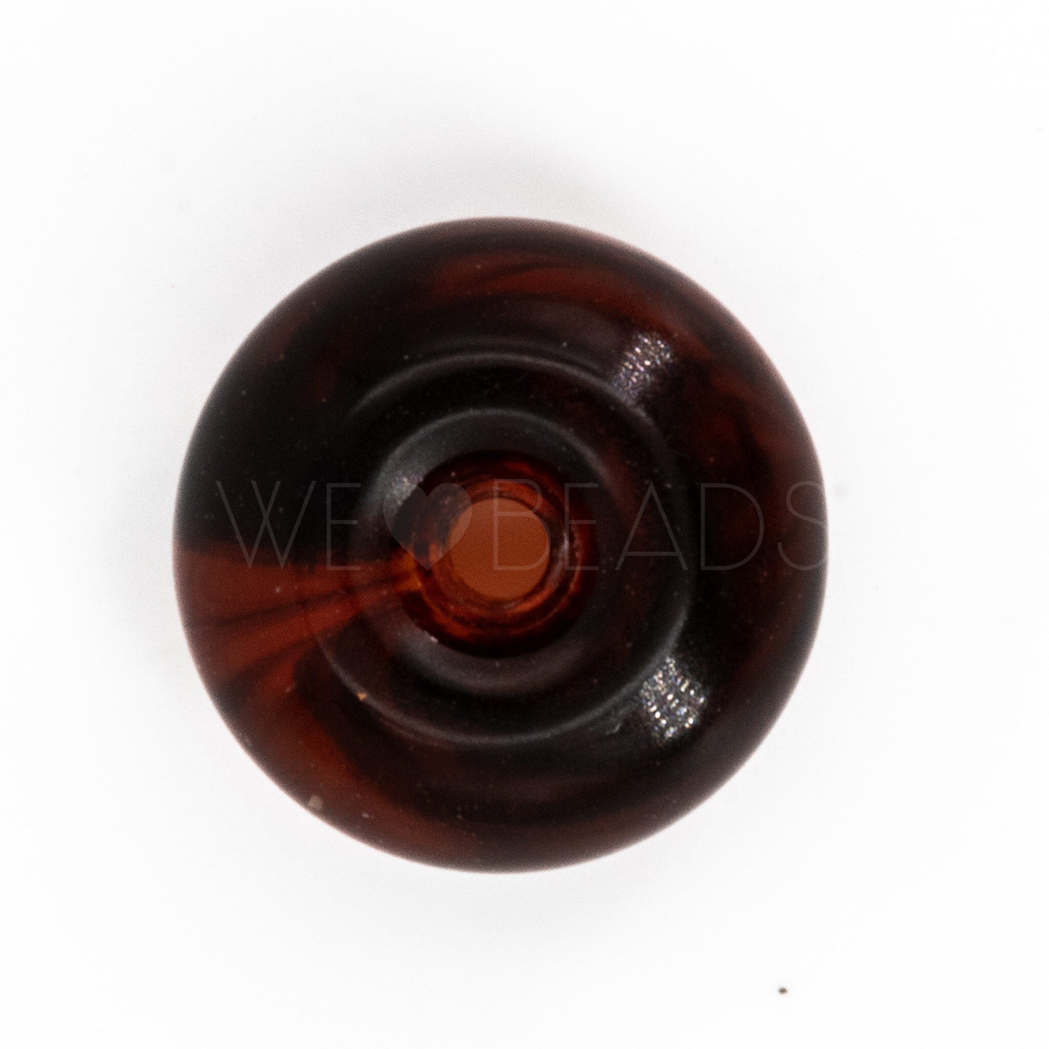 10mm Donut Beads in red tortoise