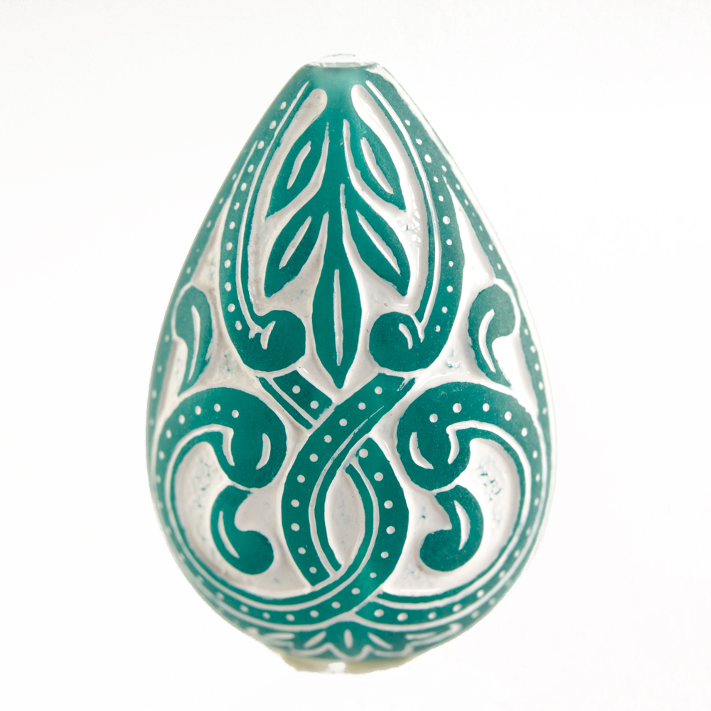 27x18 drop - dark seagreen Translucent