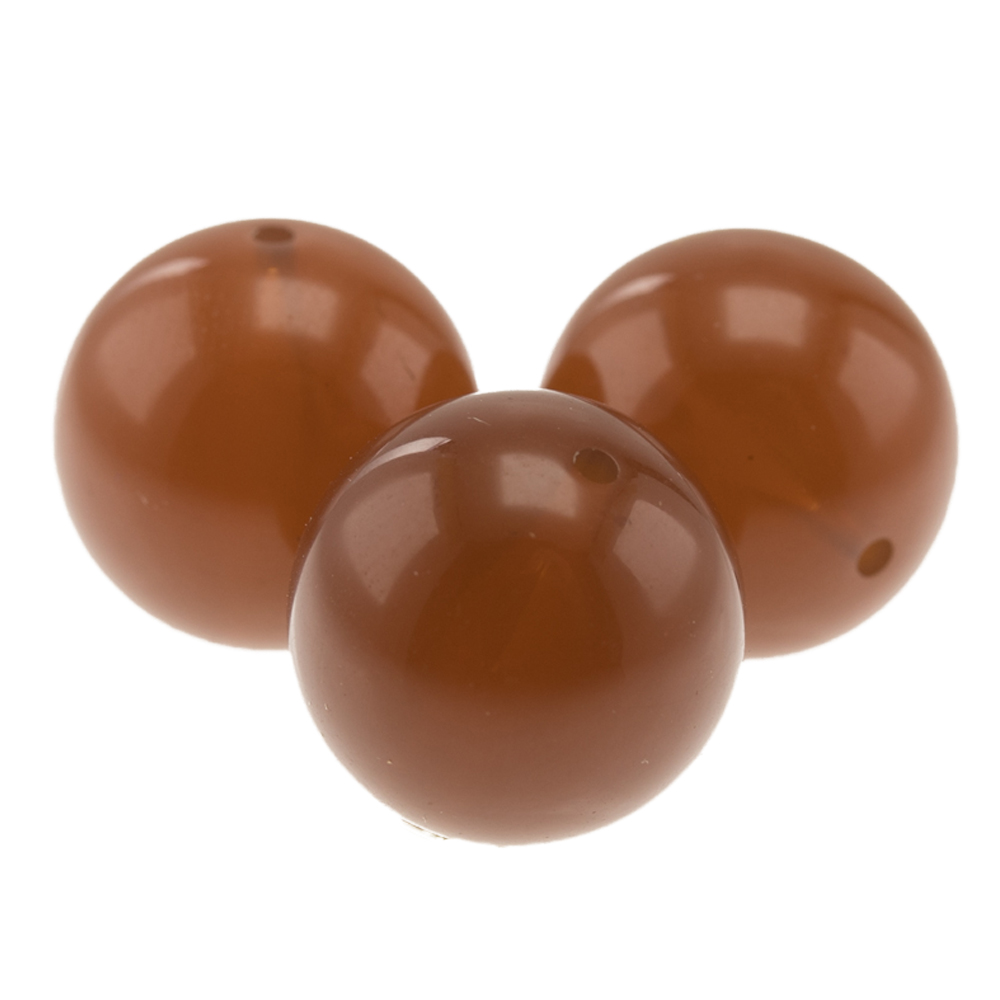 14mm Roundbead in henna brown Opal