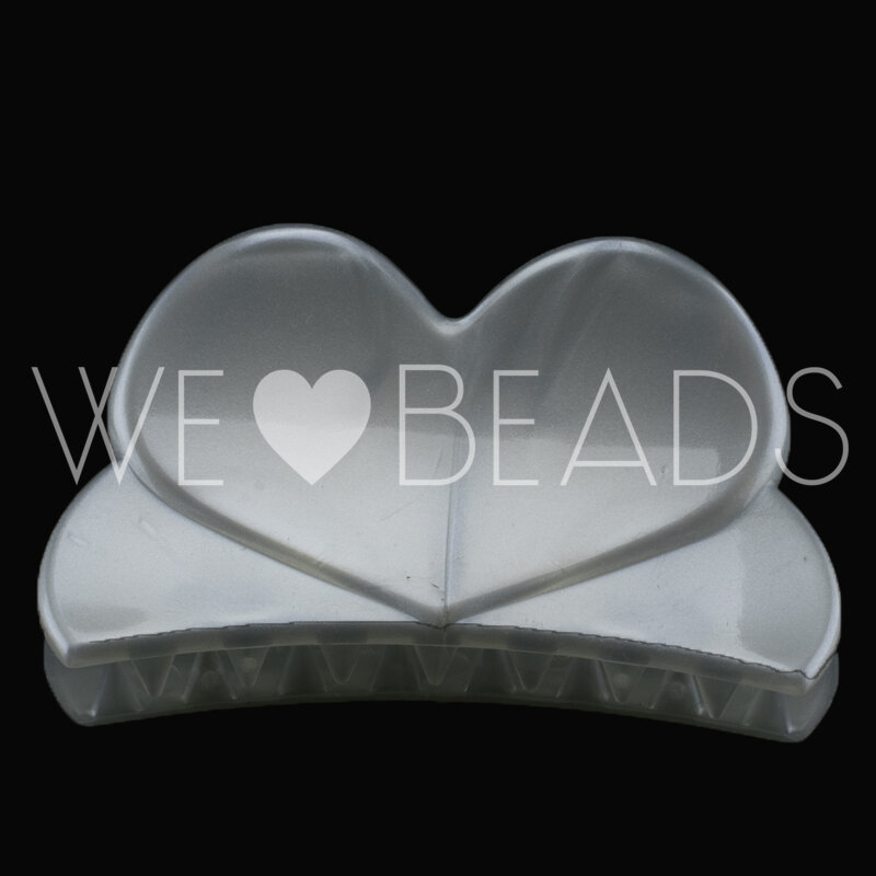 Herz Haarspange in perlglanz Large