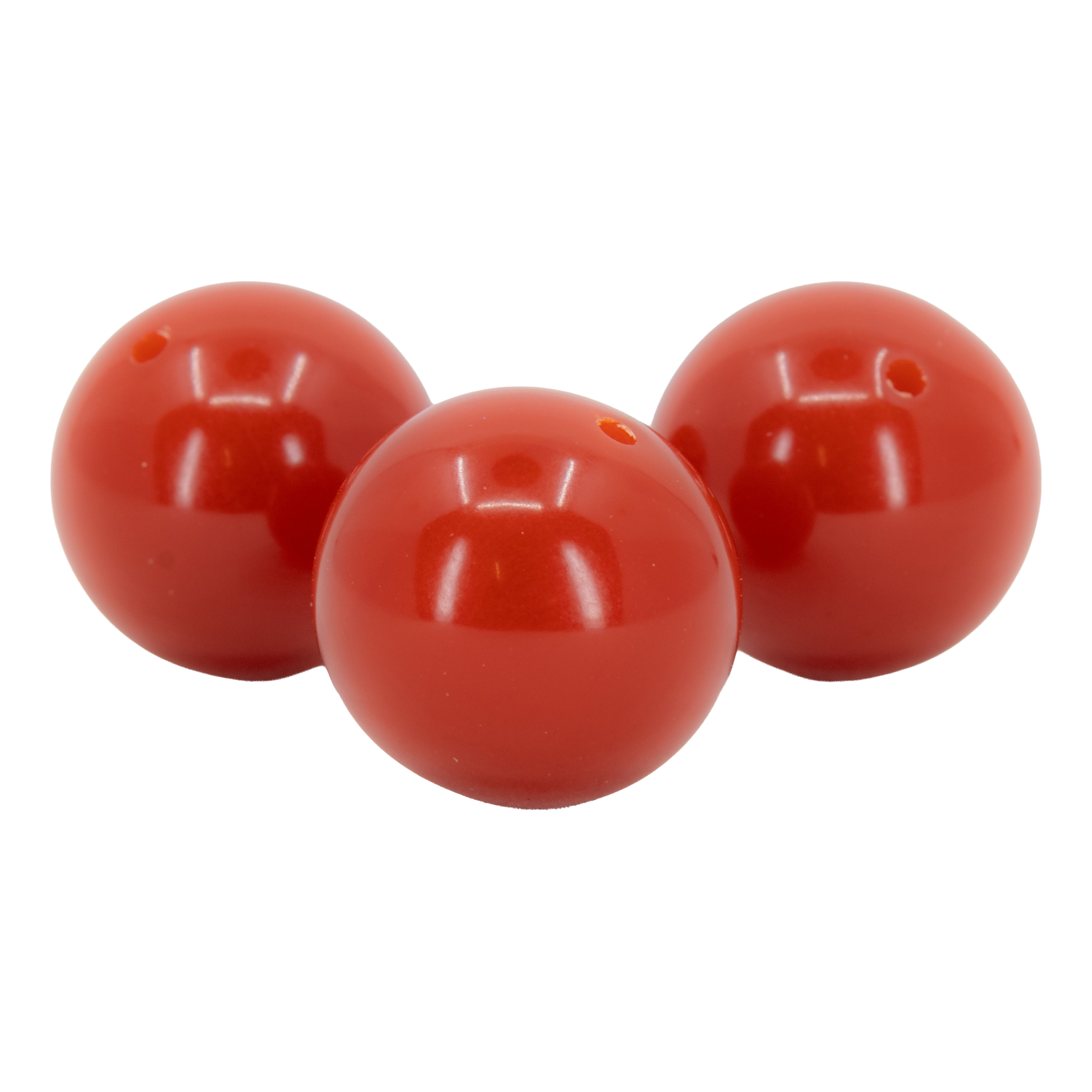 18mm Roundbead in blood orange Opaque