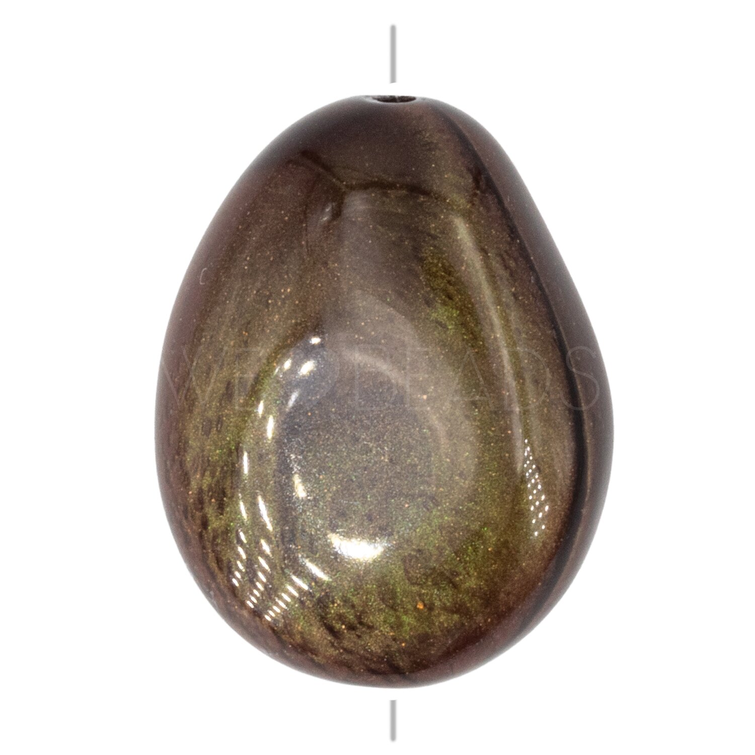 26x20 Perle Barock in iridisierendes schwarzolive 