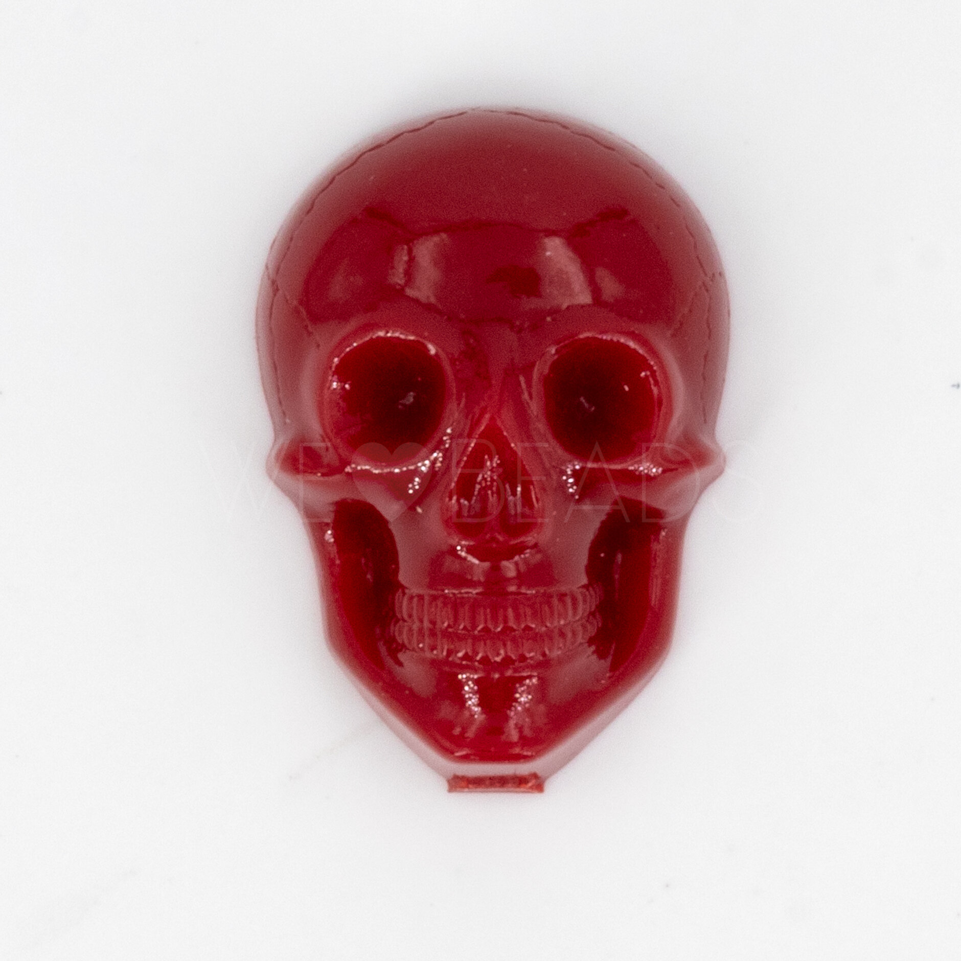 20x14 Cabochon Totenkopf in blutrot