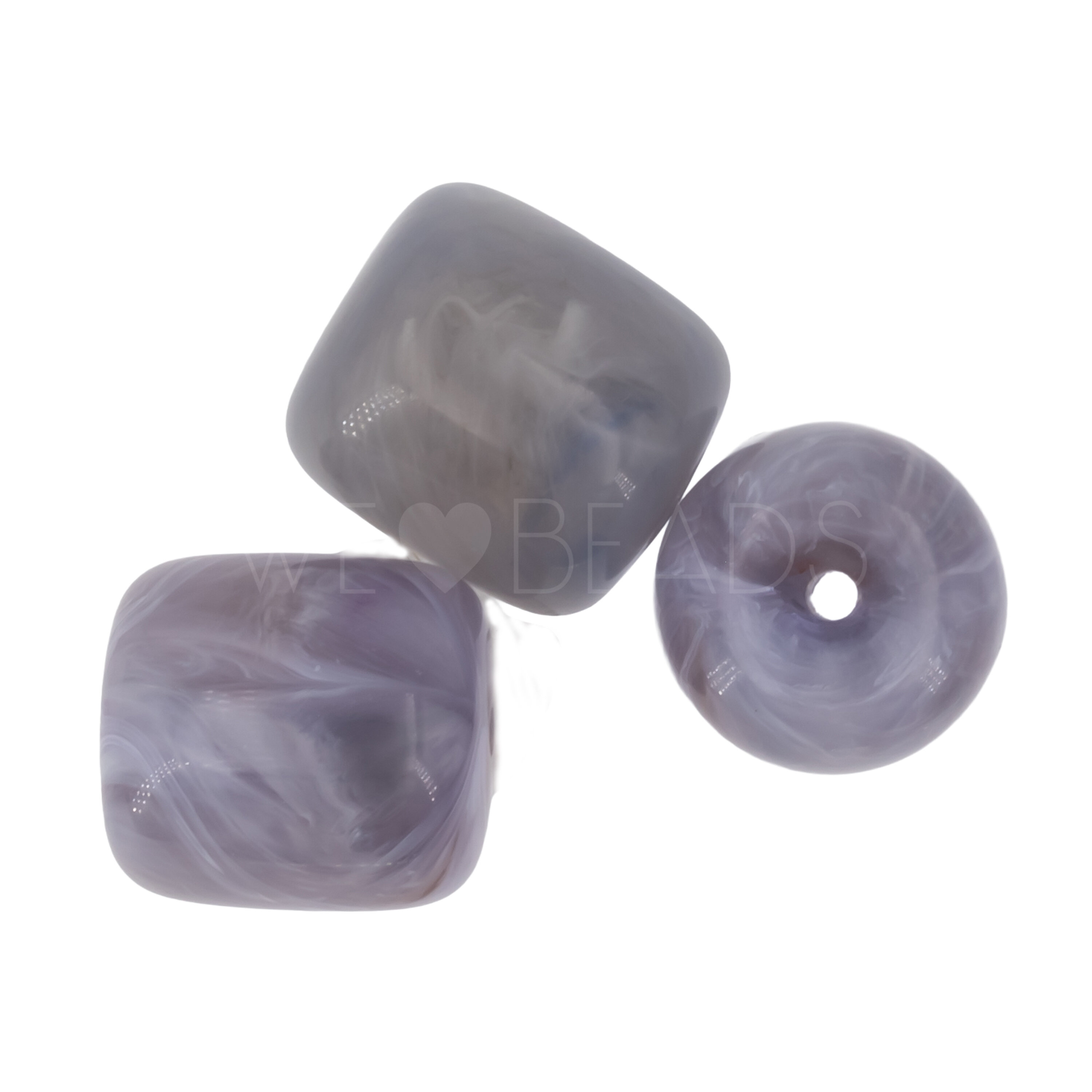 16x15 cylinder Beads in copper blue