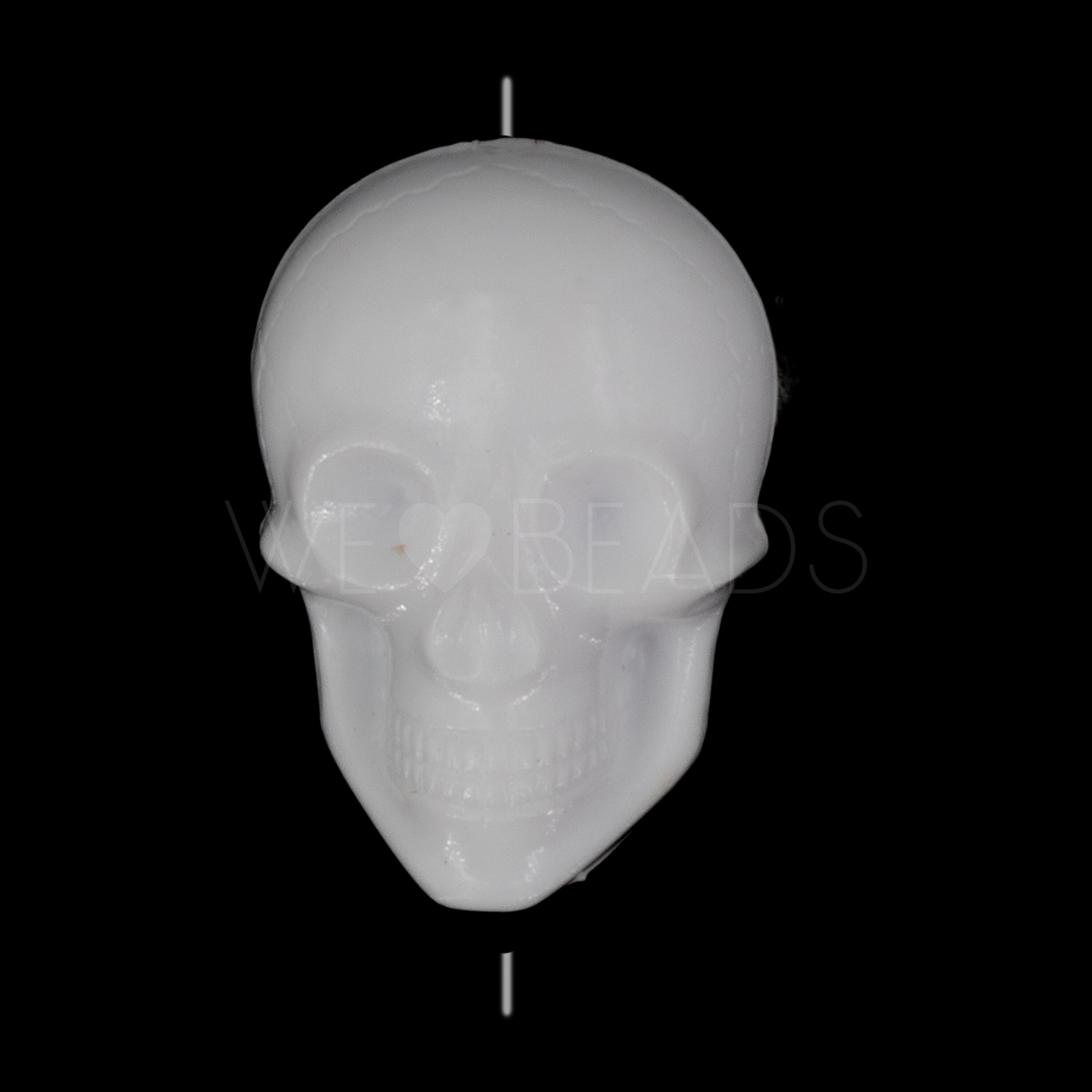 20x14 Totenkopf Perle in weiß