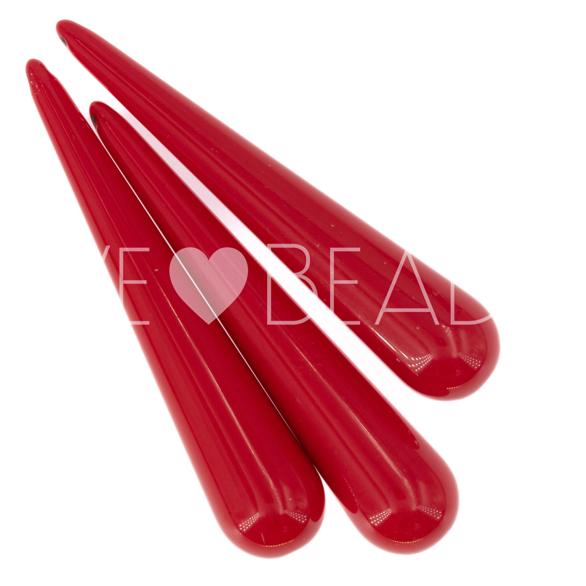 60x12 Perle Tropfen in rot