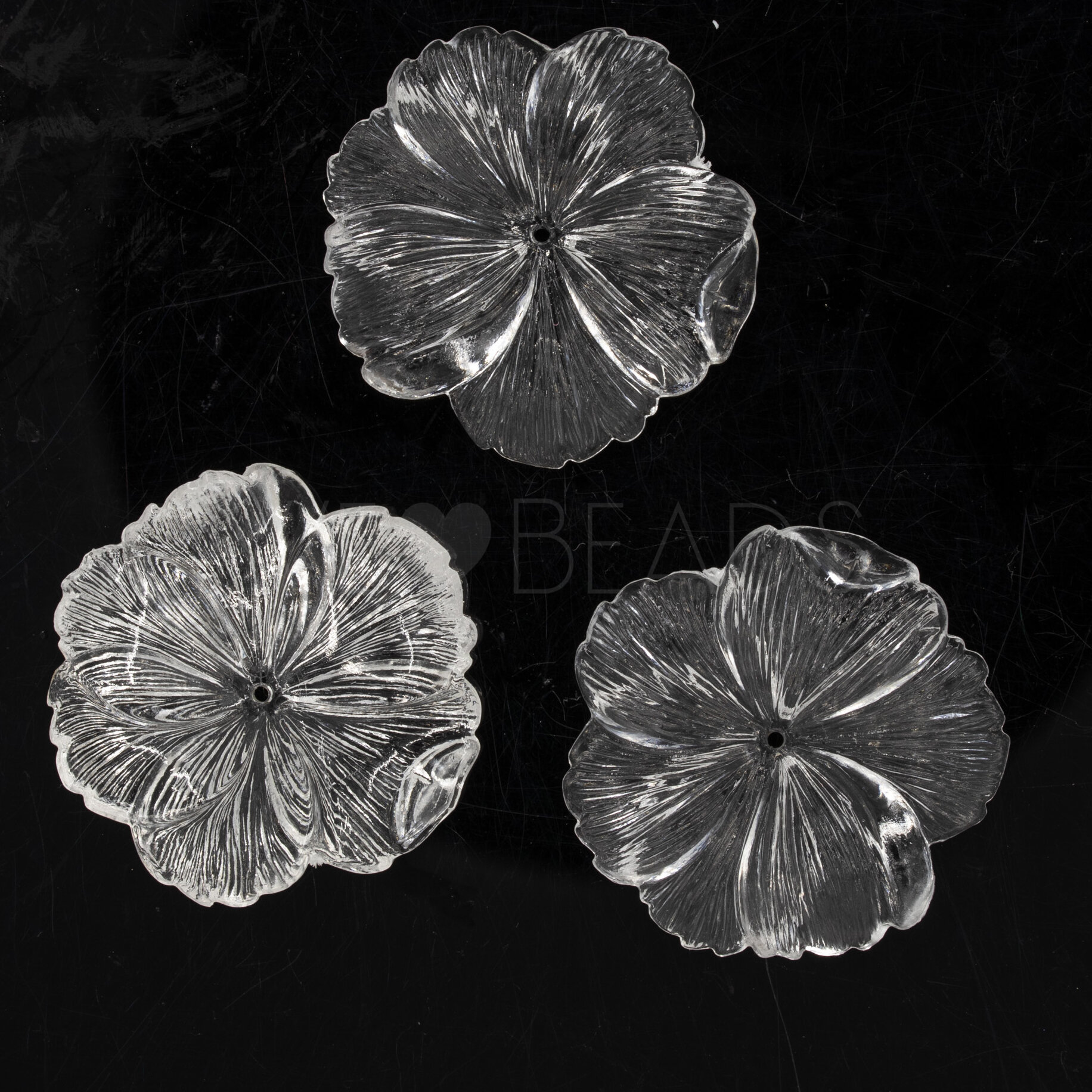 45mm Blume Perle in Kristall