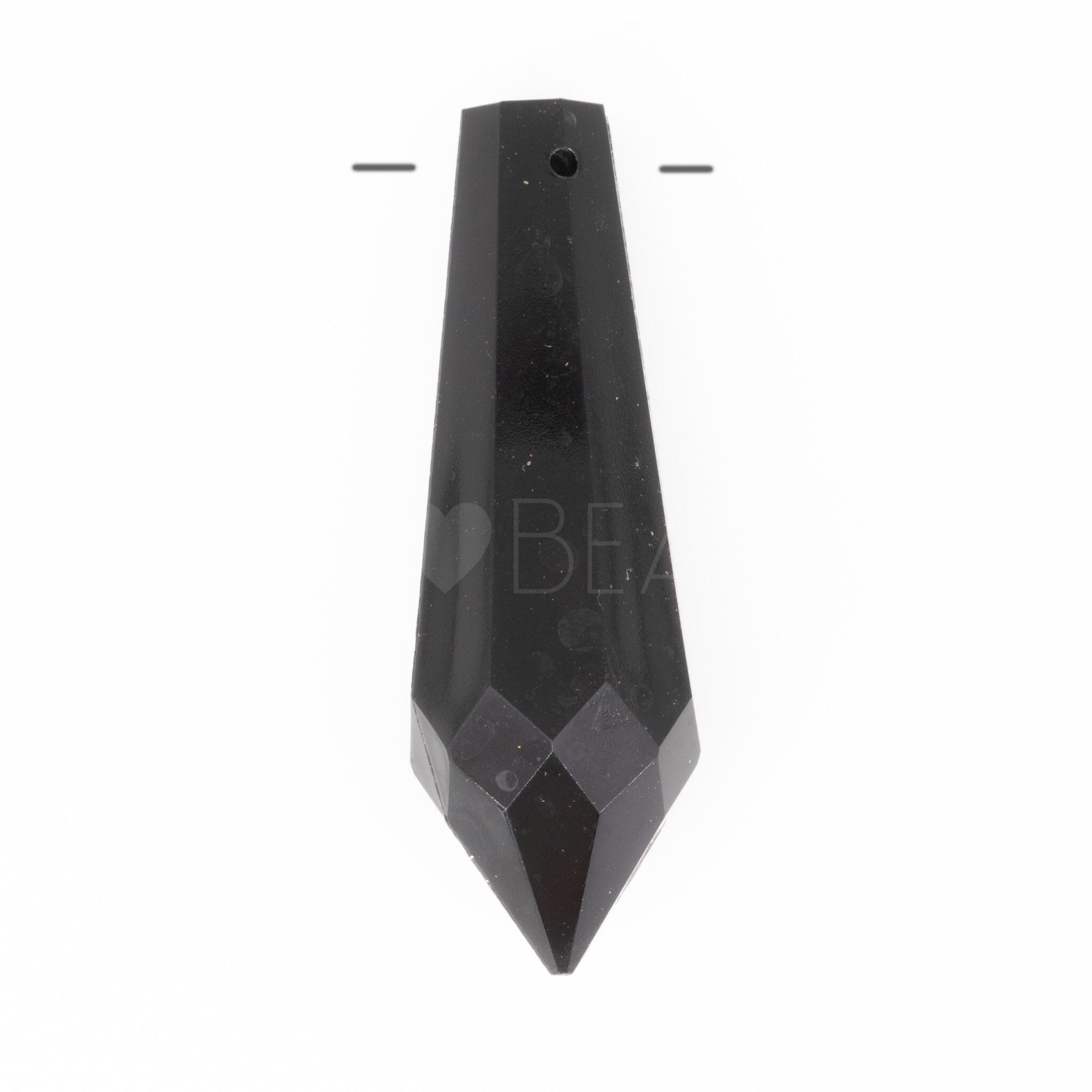 63x21 drop Charm in black