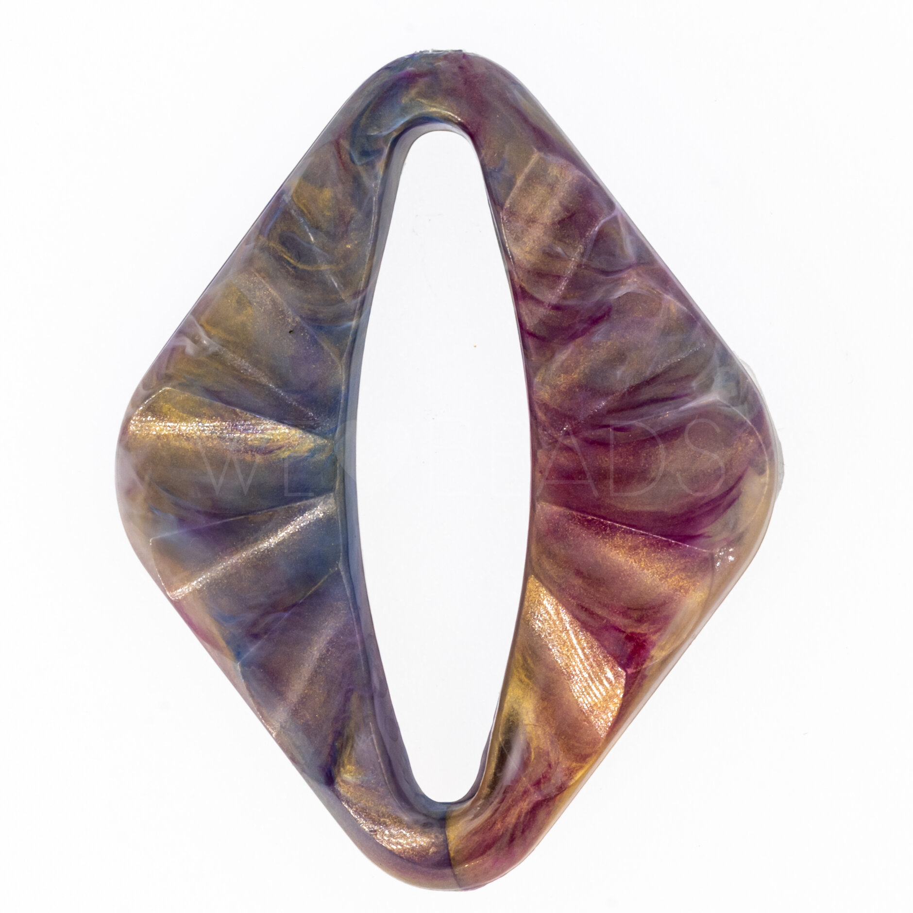 53x43 Ring Raute in lila jade 