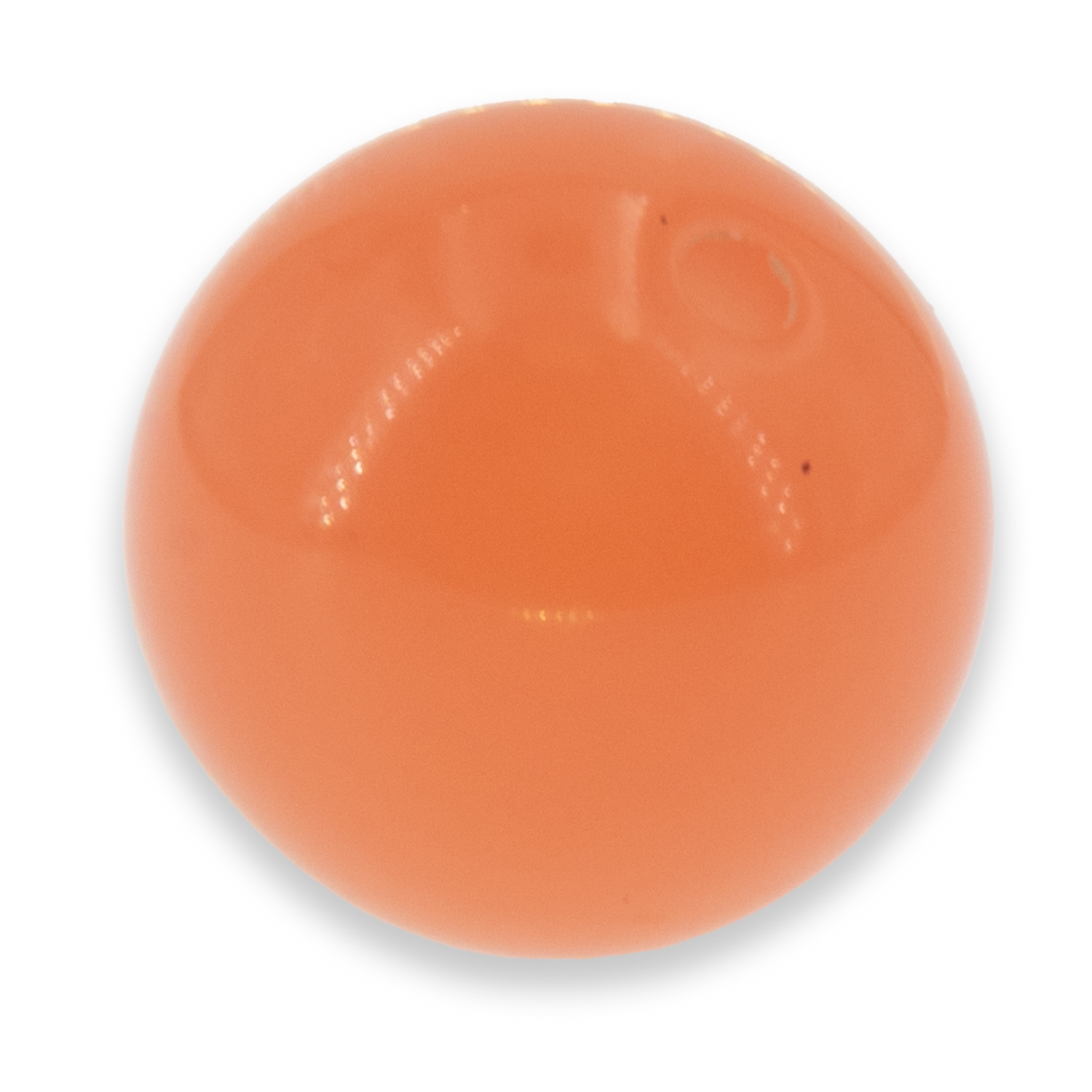 10mm Roundbead in corall orange Opaque, Opal