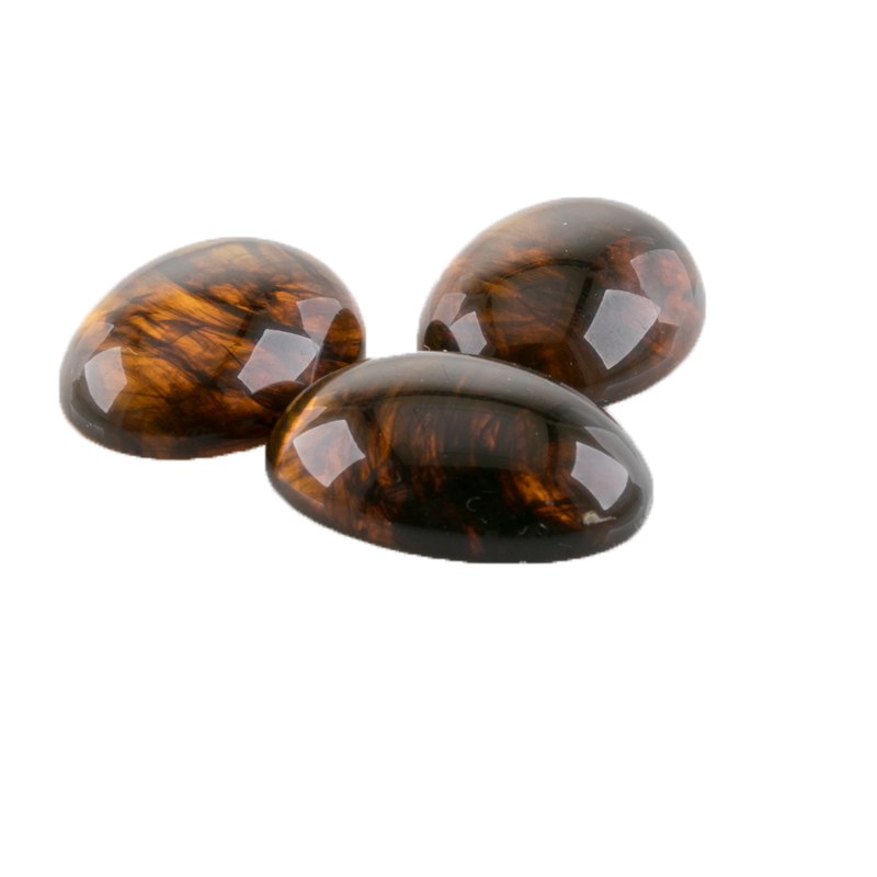 10x8 Cabochon oval - schildpatt Marmor