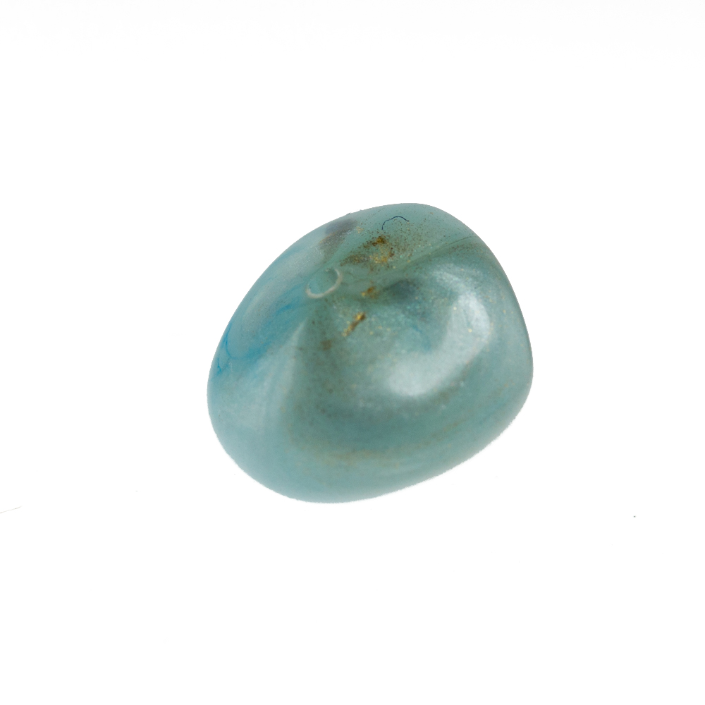 10x12 Barock Perle - wolkenblau gold  Marmor
