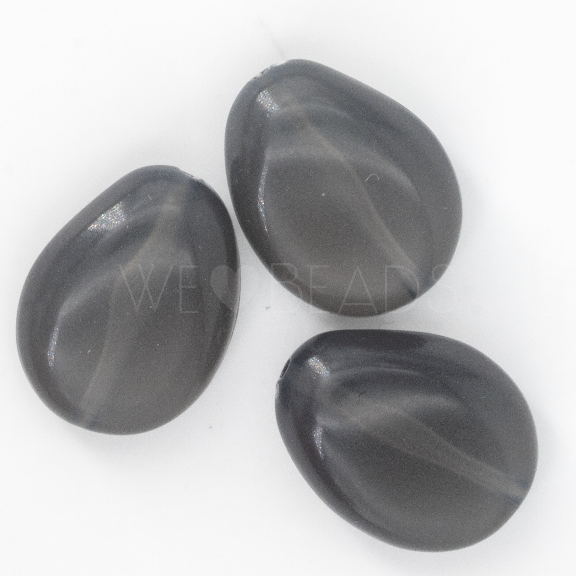 18x14 Perle Barock in quarzgrau 