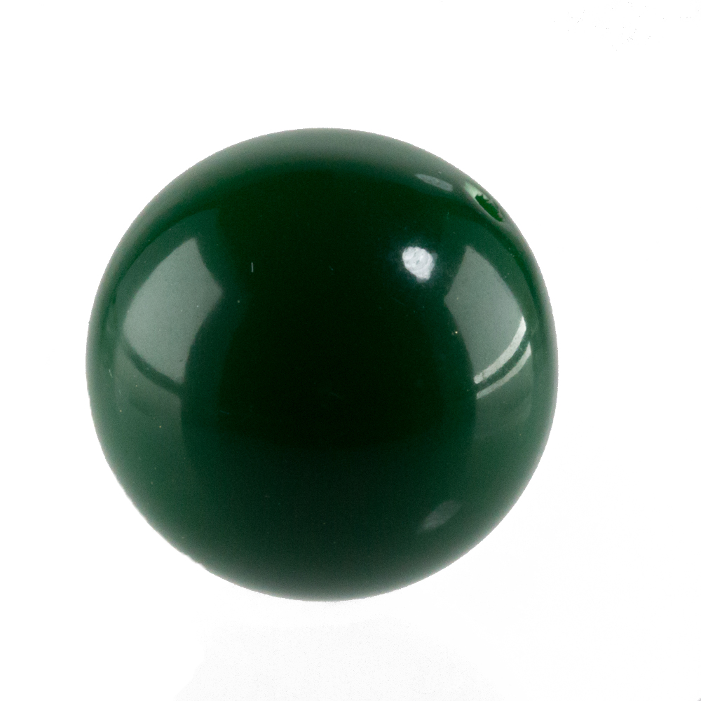 20mm Roundbead in emerald green Opaque