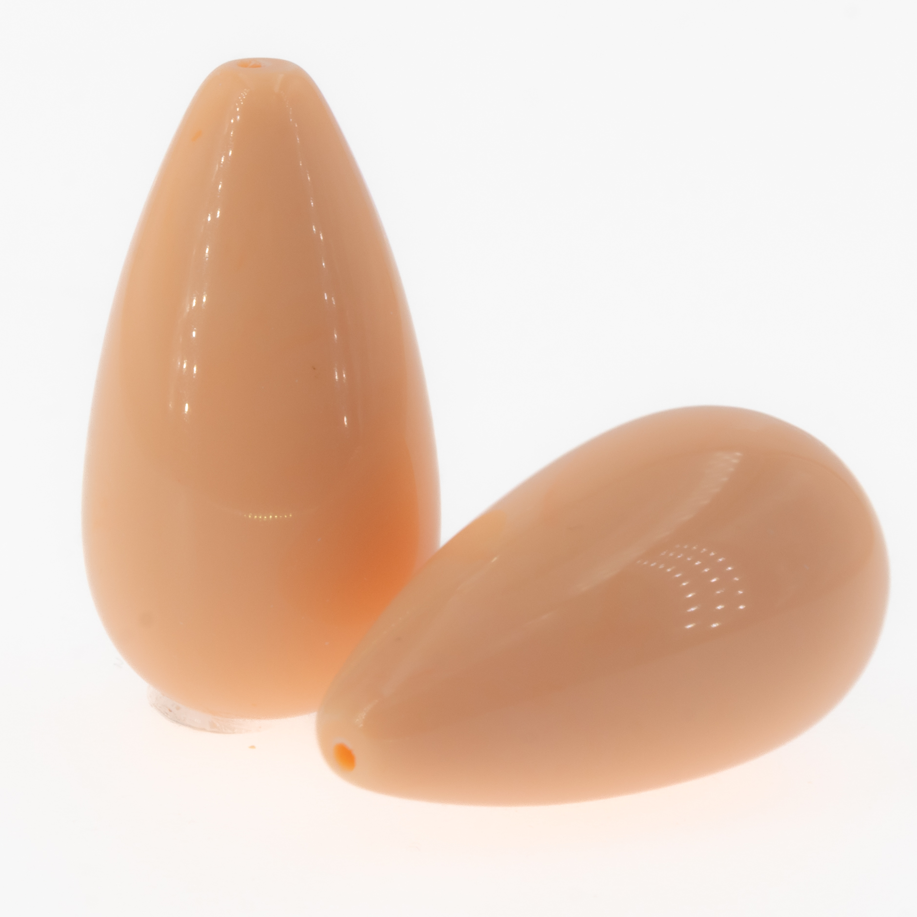 26x14 Tropfen perle in pfirsich rosa 