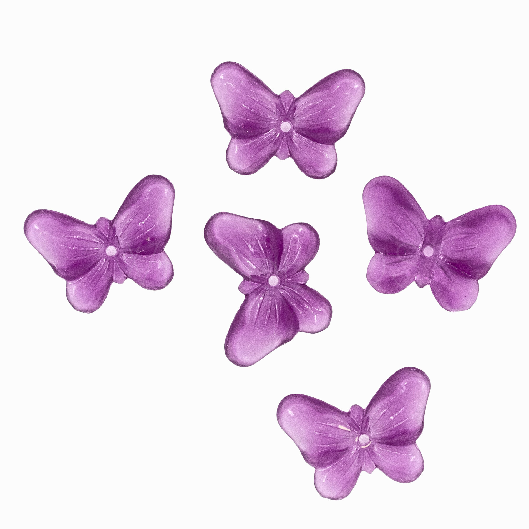 Schmetterling Perle in Orchideen lila