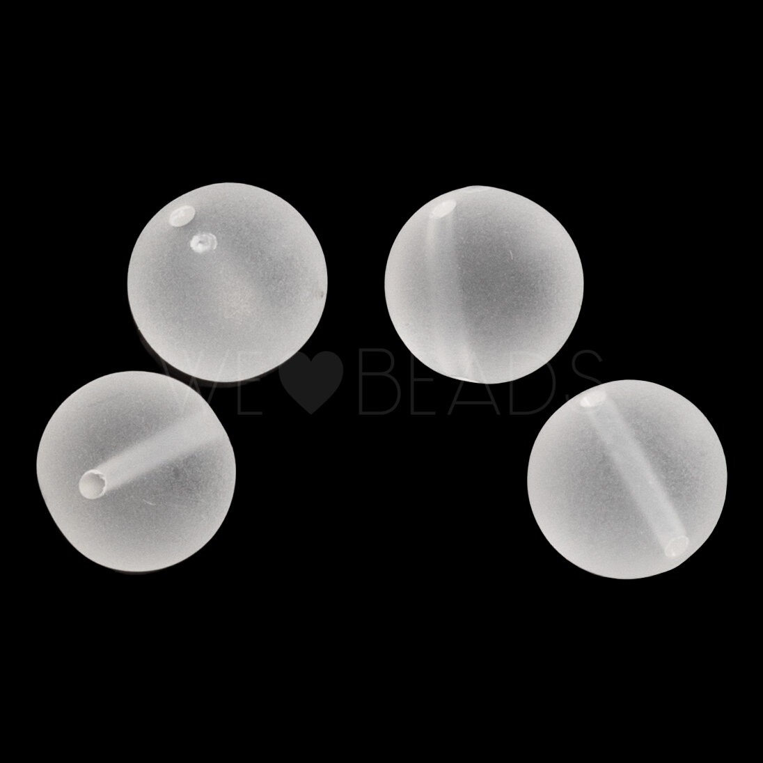 8mm Round Beads in crystall frosted