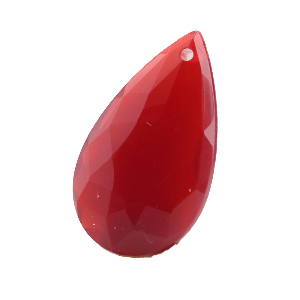 37x22 drop Charm- red Opal